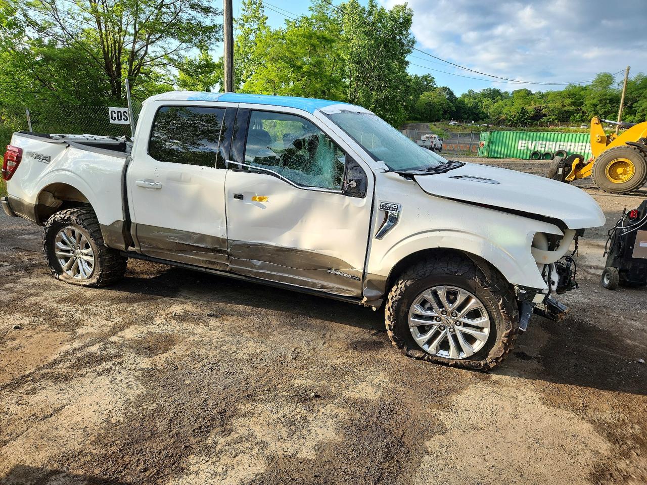 2025 Ford F150 King Ranch White vin: 1FTFW6LD0SFB54699