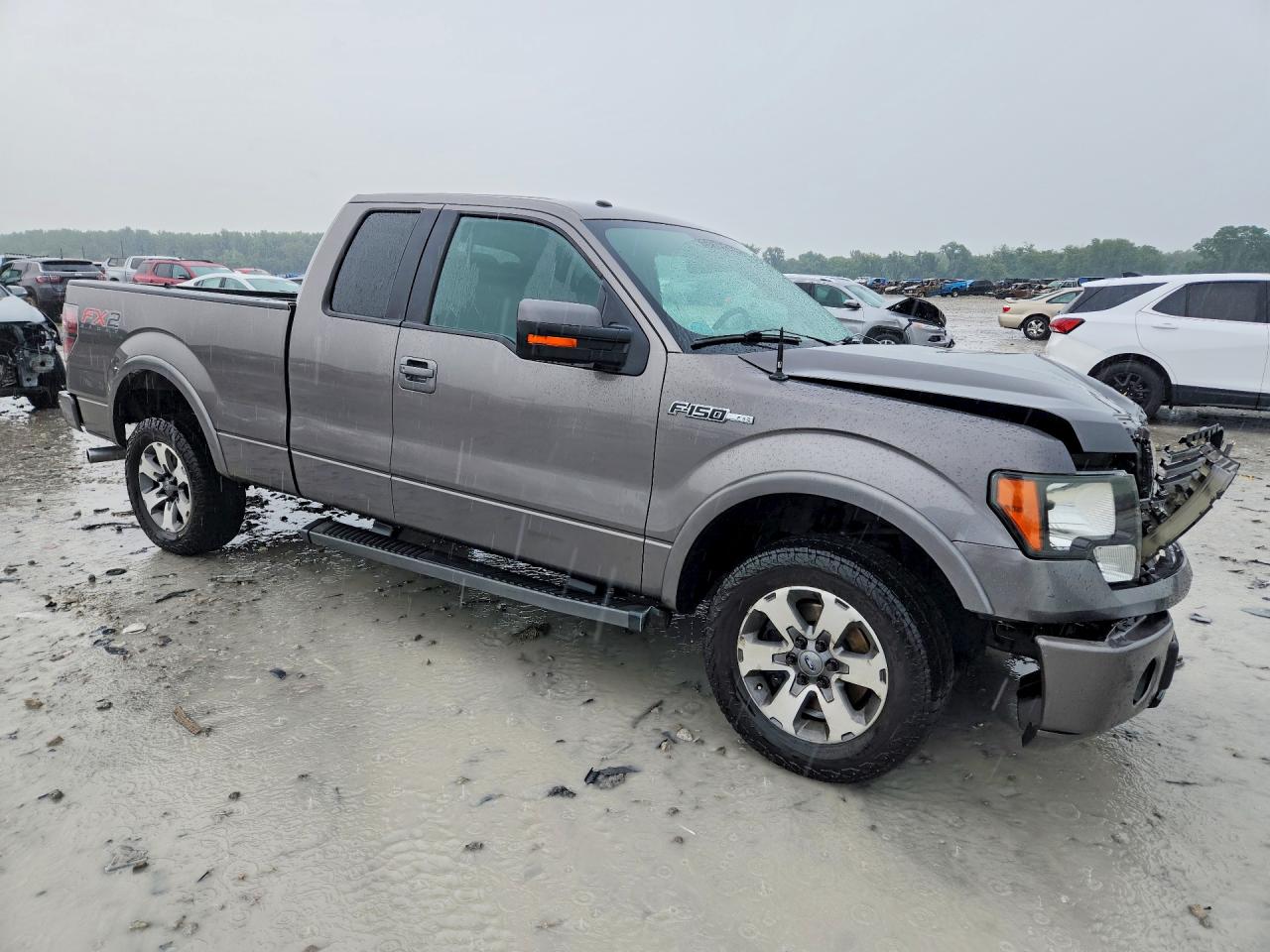 2012 Ford F150 Super Cab Gray vin: 1FTFX1CF0CFB64247