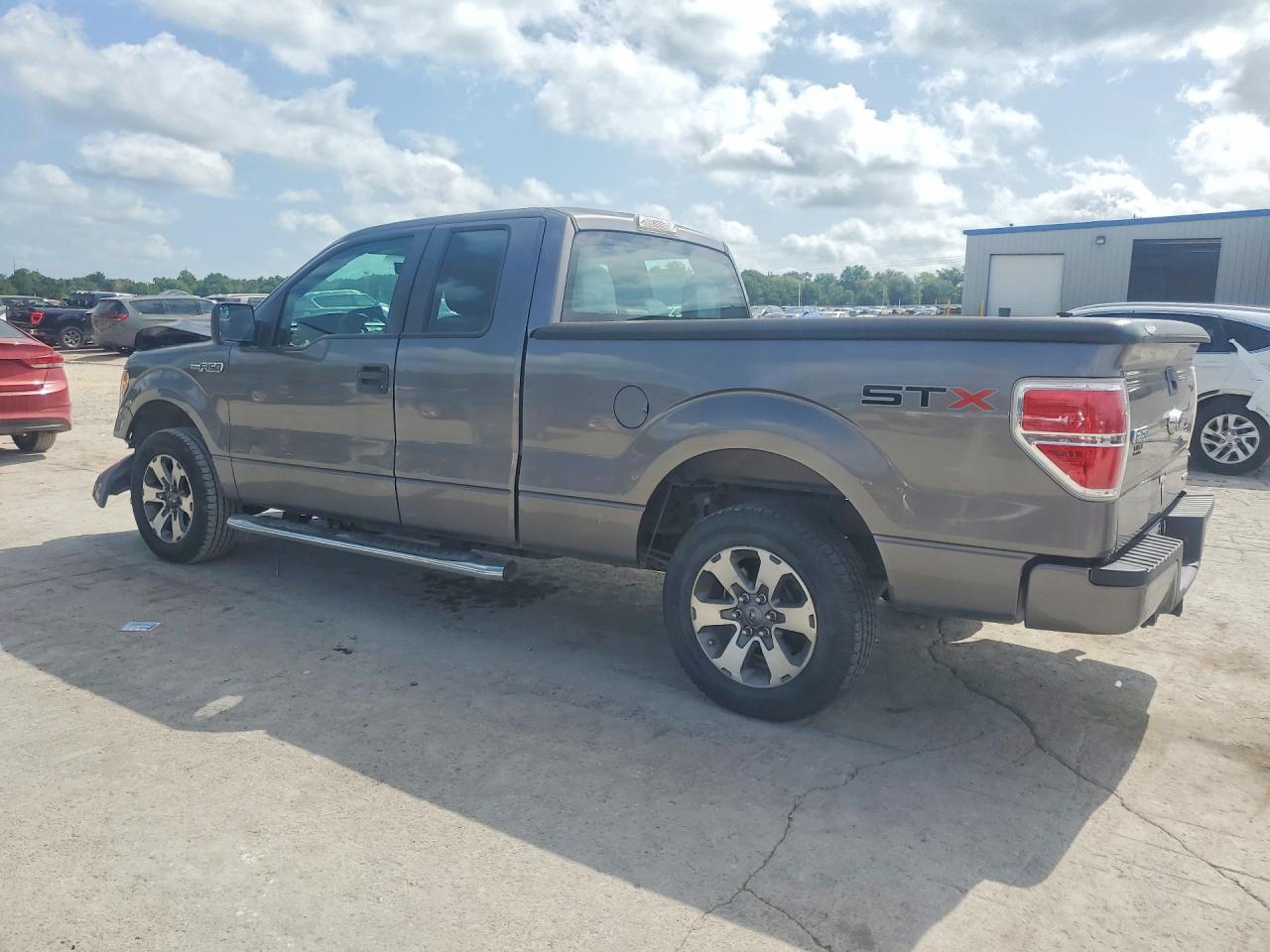 2013 Ford F150 Super Cab Gray vin: 1FTFX1CF0DFC64866