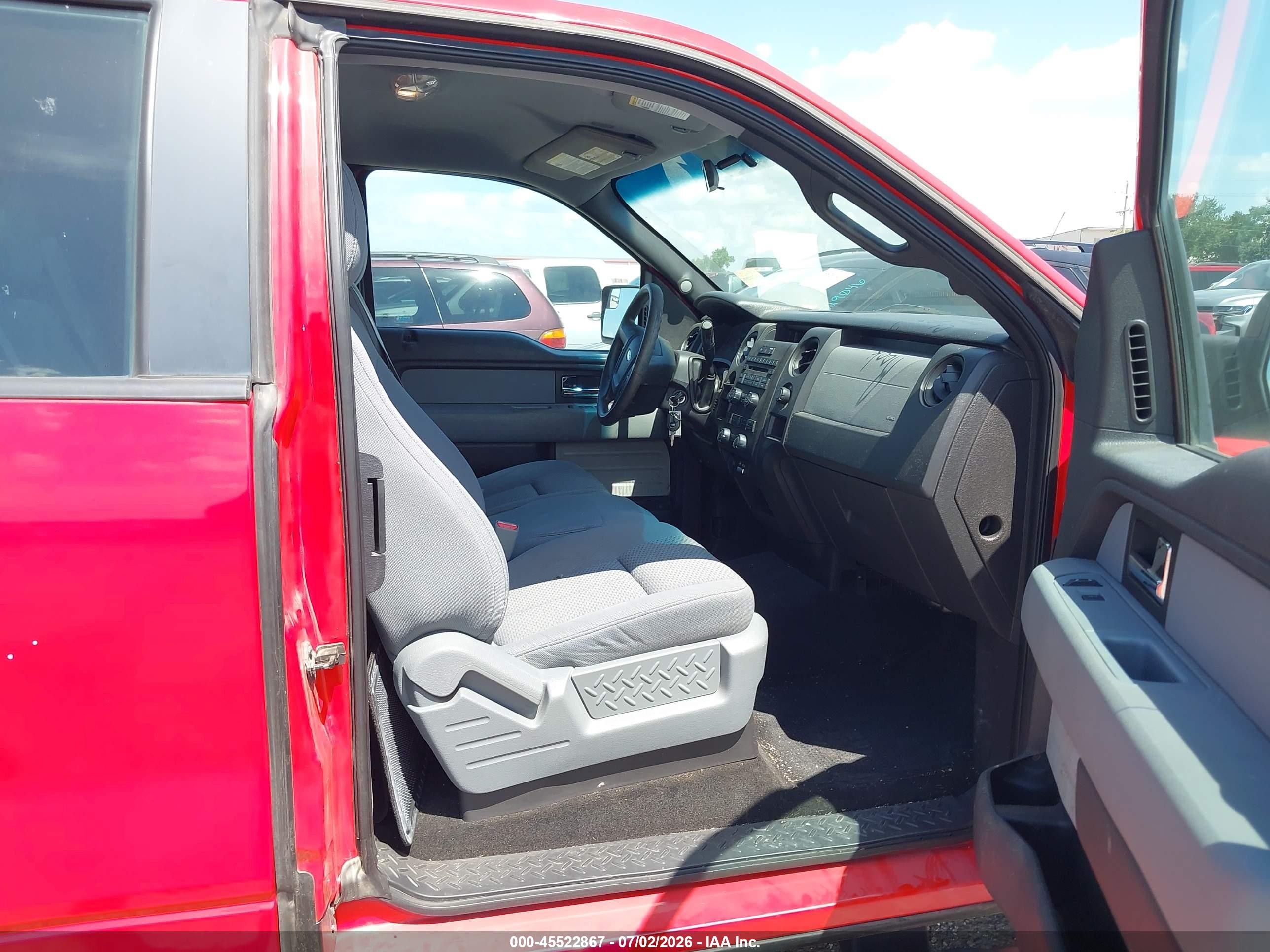 2013 Ford F-150 Fx2/lariat/stx/xl/xlt Red vin: 1FTFX1CF0DFD10874