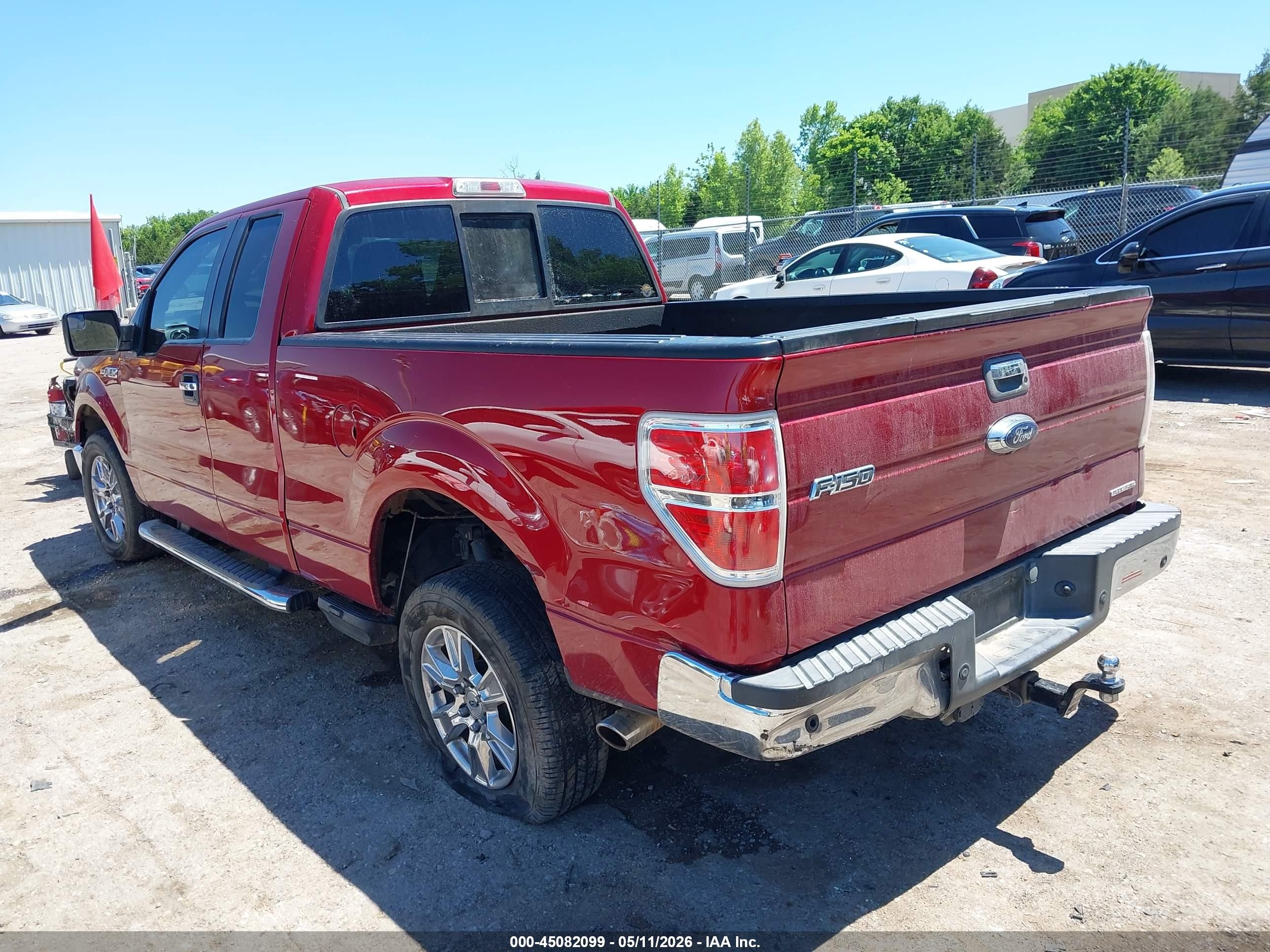 2013 Ford F-150 Xlt Red vin: 1FTFX1CF0DFD27111