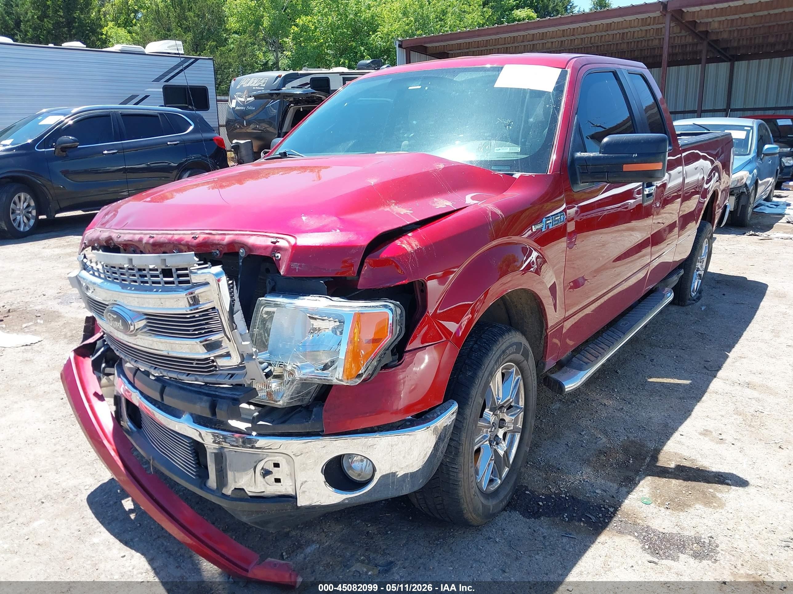 2013 Ford F-150 Xlt Red vin: 1FTFX1CF0DFD27111