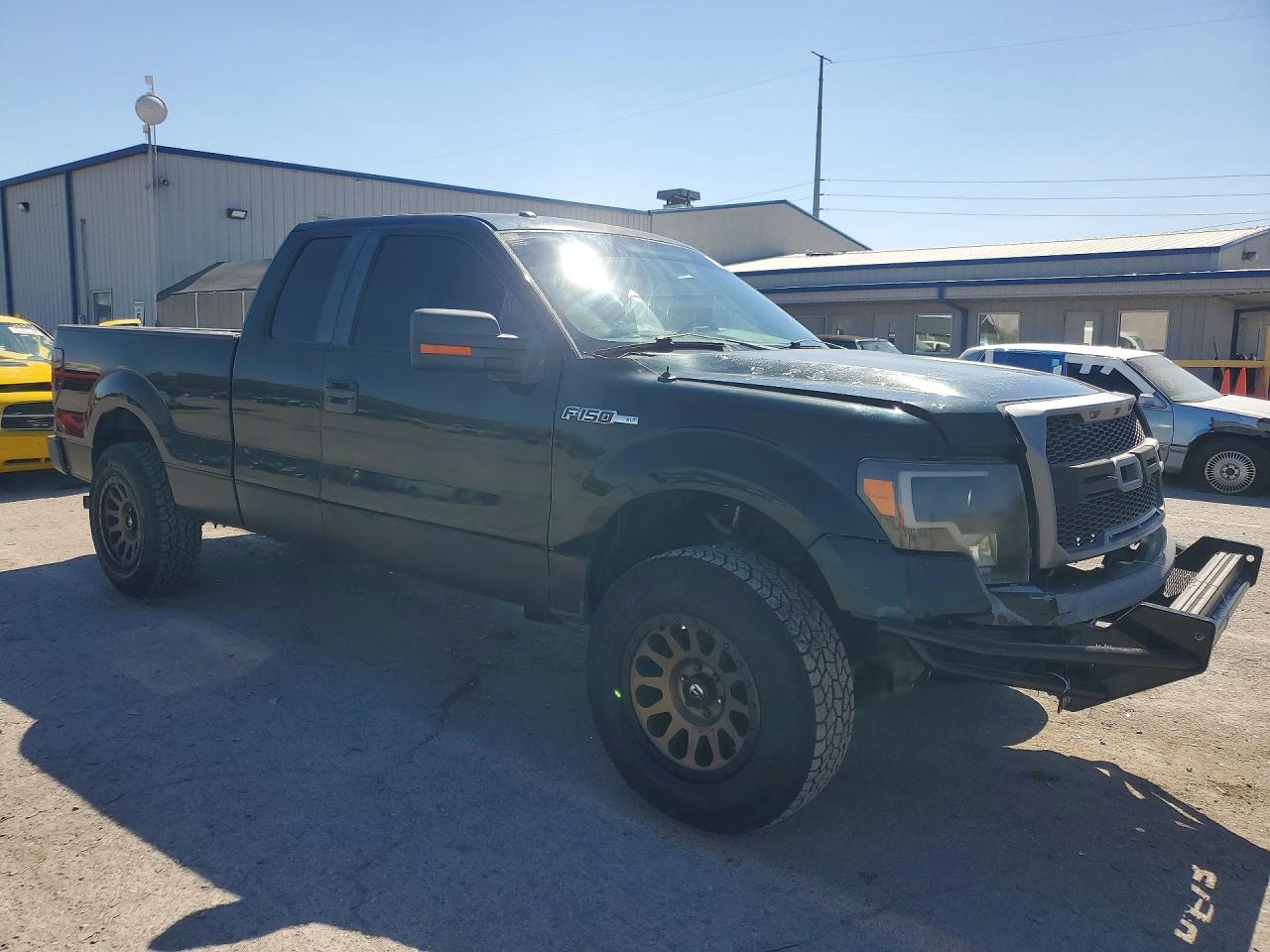 2013 Ford F150 Super Cab Green vin: 1FTFX1CF0DKF97298