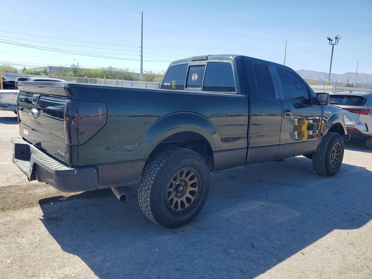 2013 Ford F150 Super Cab Green vin: 1FTFX1CF0DKF97298
