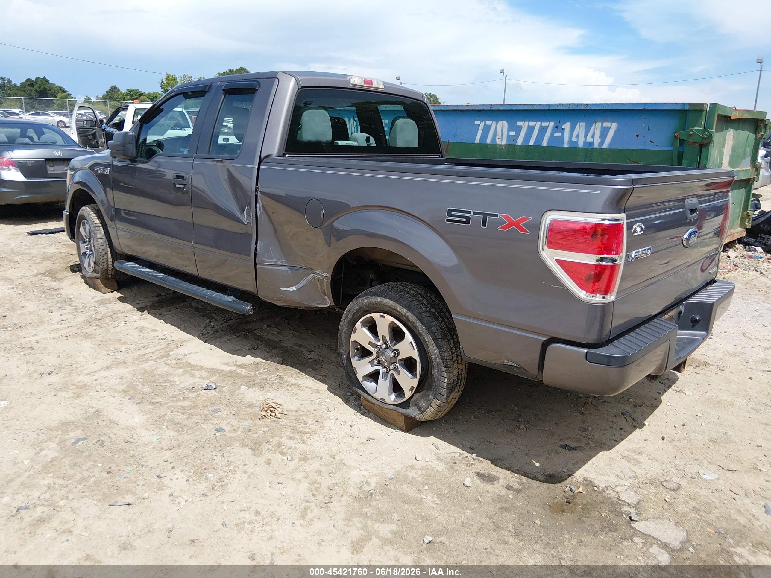 2013 Ford F-150 Stx Gray vin: 1FTFX1CF0DKG16643