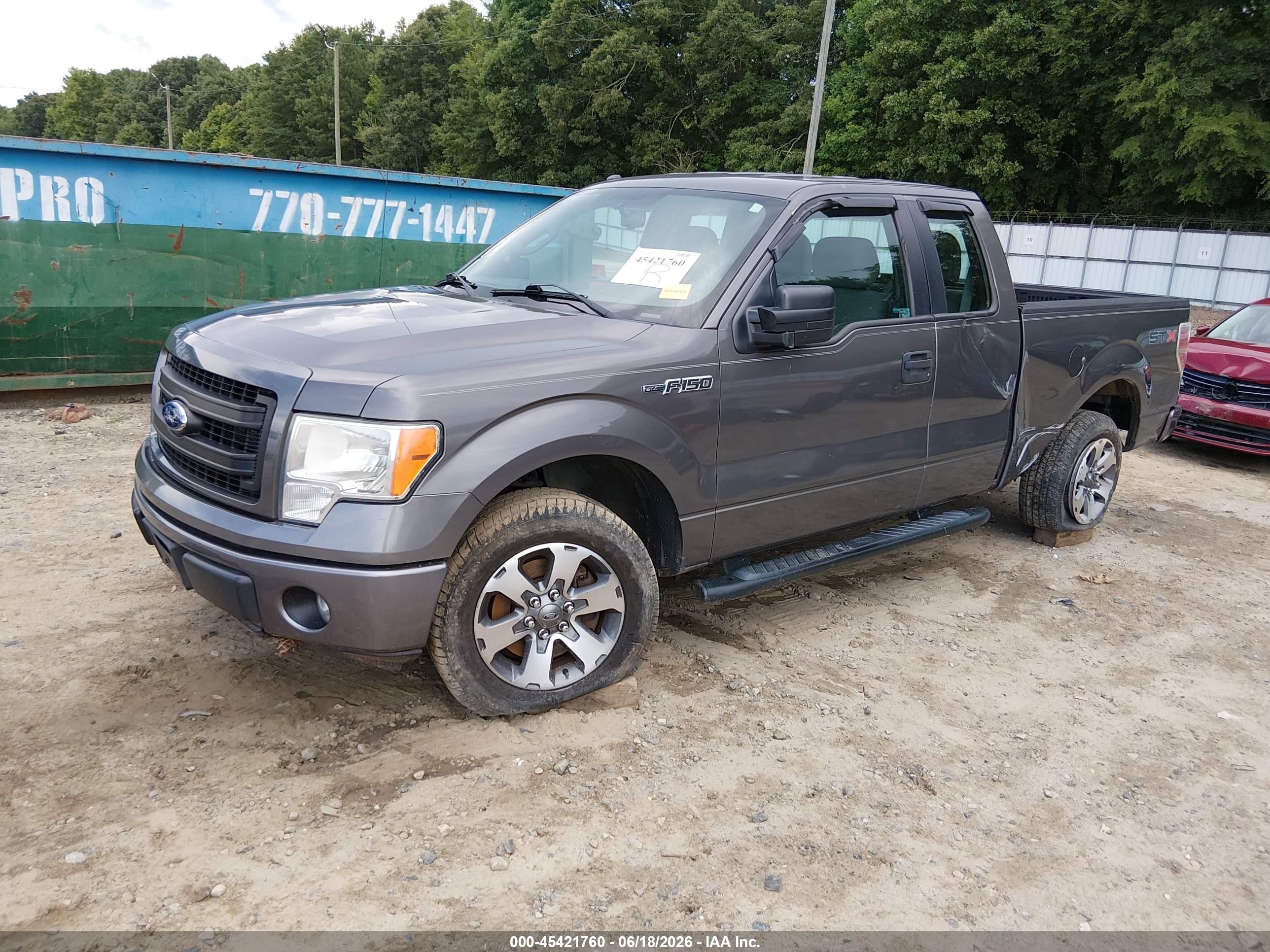 2013 Ford F-150 Stx Gray vin: 1FTFX1CF0DKG16643