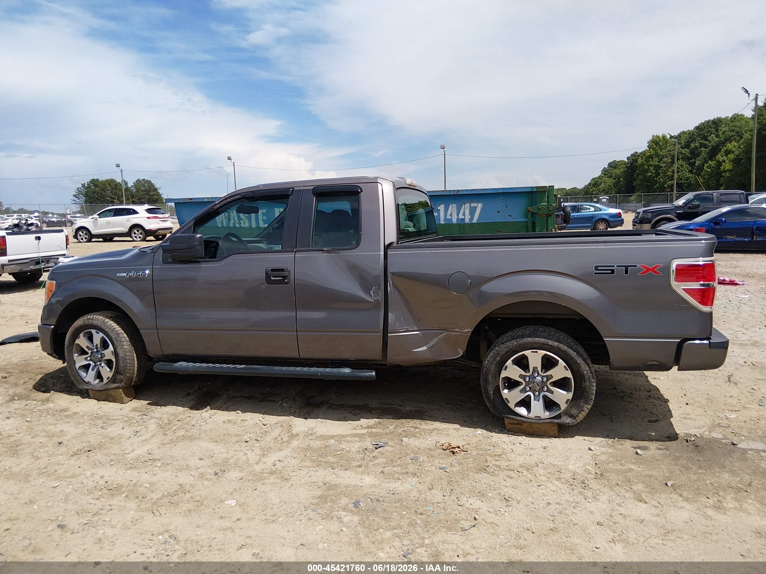 2013 Ford F-150 Stx Gray vin: 1FTFX1CF0DKG16643