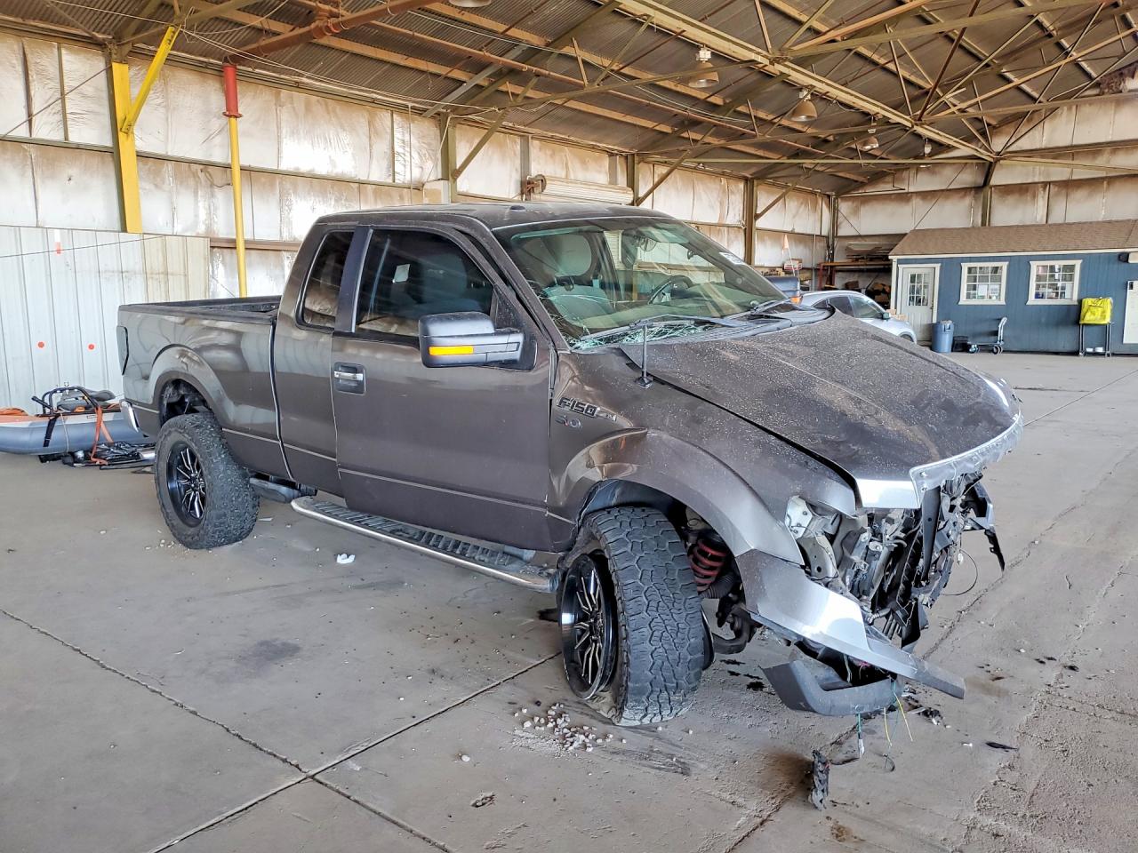 2013 Ford F150 Super Cab Gray vin: 1FTFX1CF0DKG51831