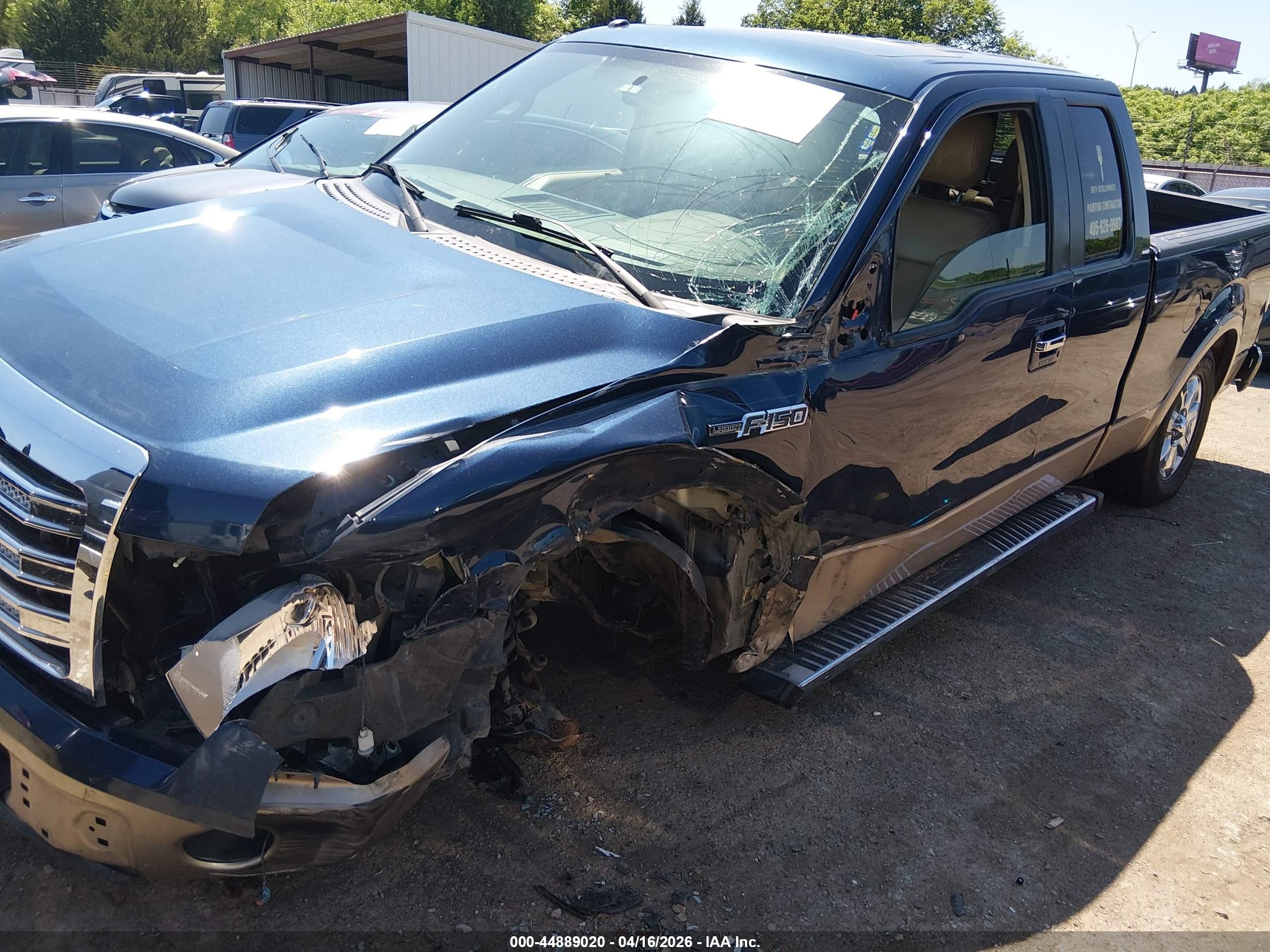 2014 Ford F-150 Lariat Blue vin: 1FTFX1CF0EFB46673