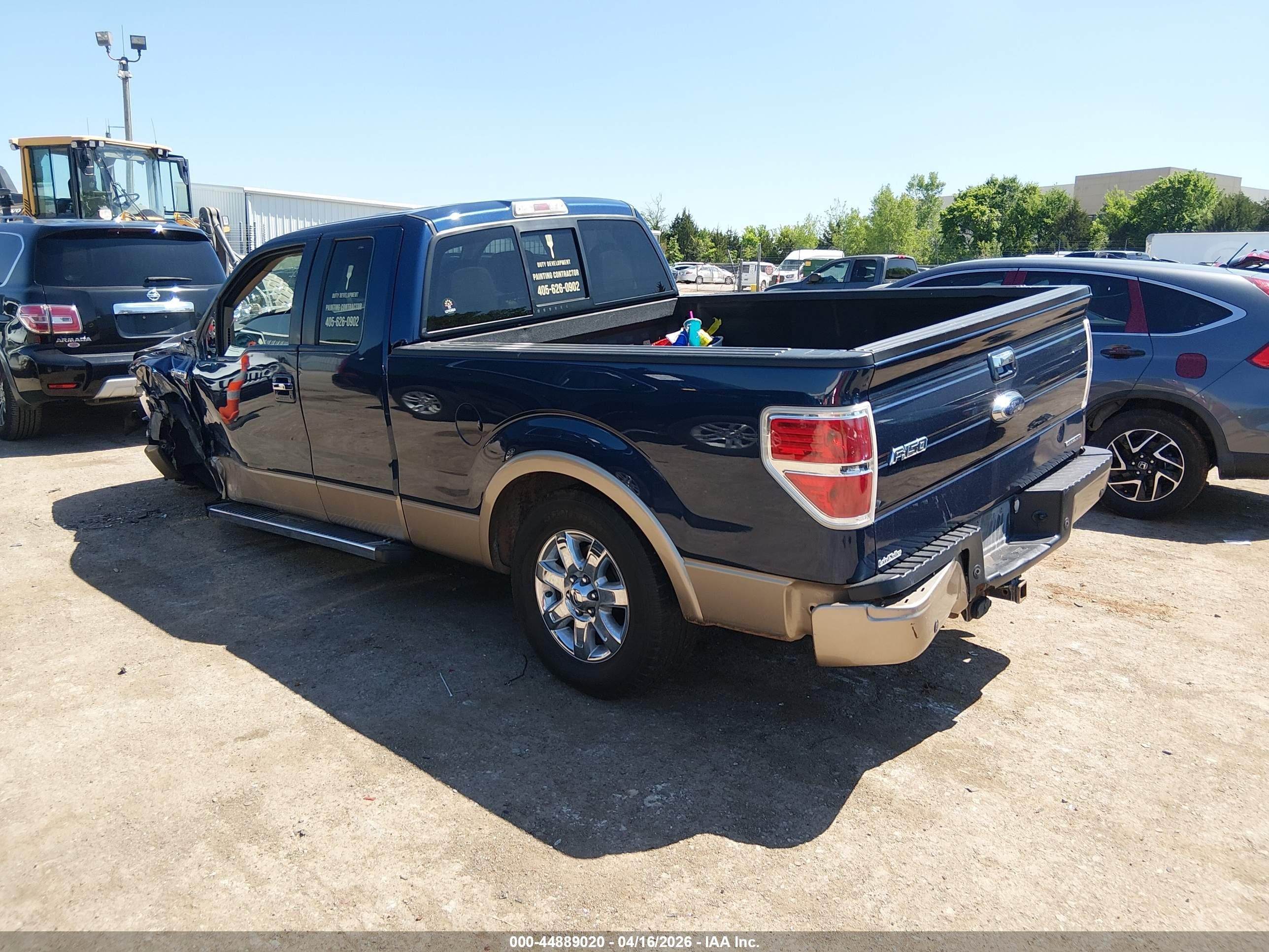 2014 Ford F-150 Lariat Blue vin: 1FTFX1CF0EFB46673
