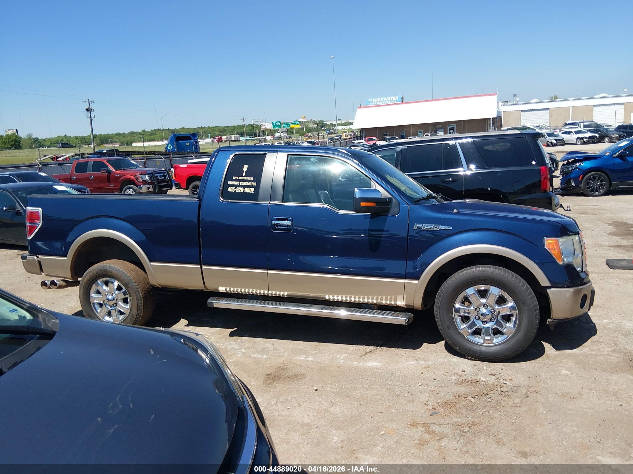 2014 Ford F-150 Lariat Blue vin: 1FTFX1CF0EFB46673