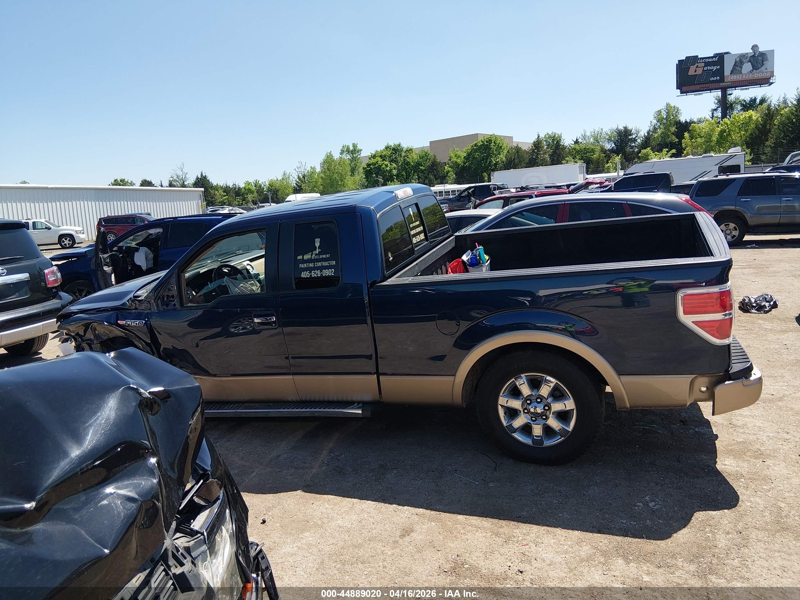 2014 Ford F-150 Lariat Blue vin: 1FTFX1CF0EFB46673