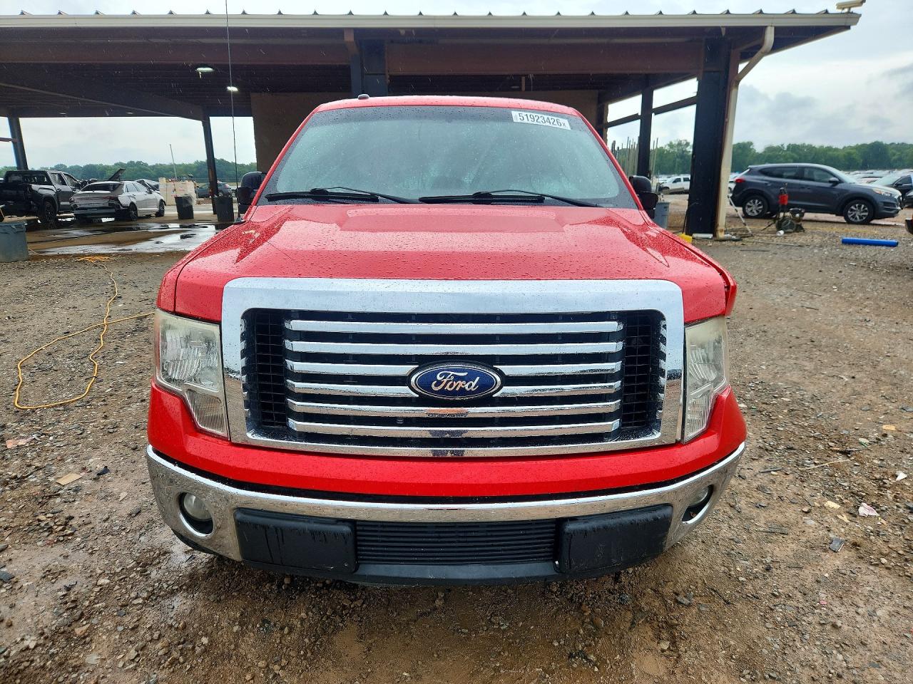 2012 Ford F150 Super Cab Red vin: 1FTFX1CF1CFB68405