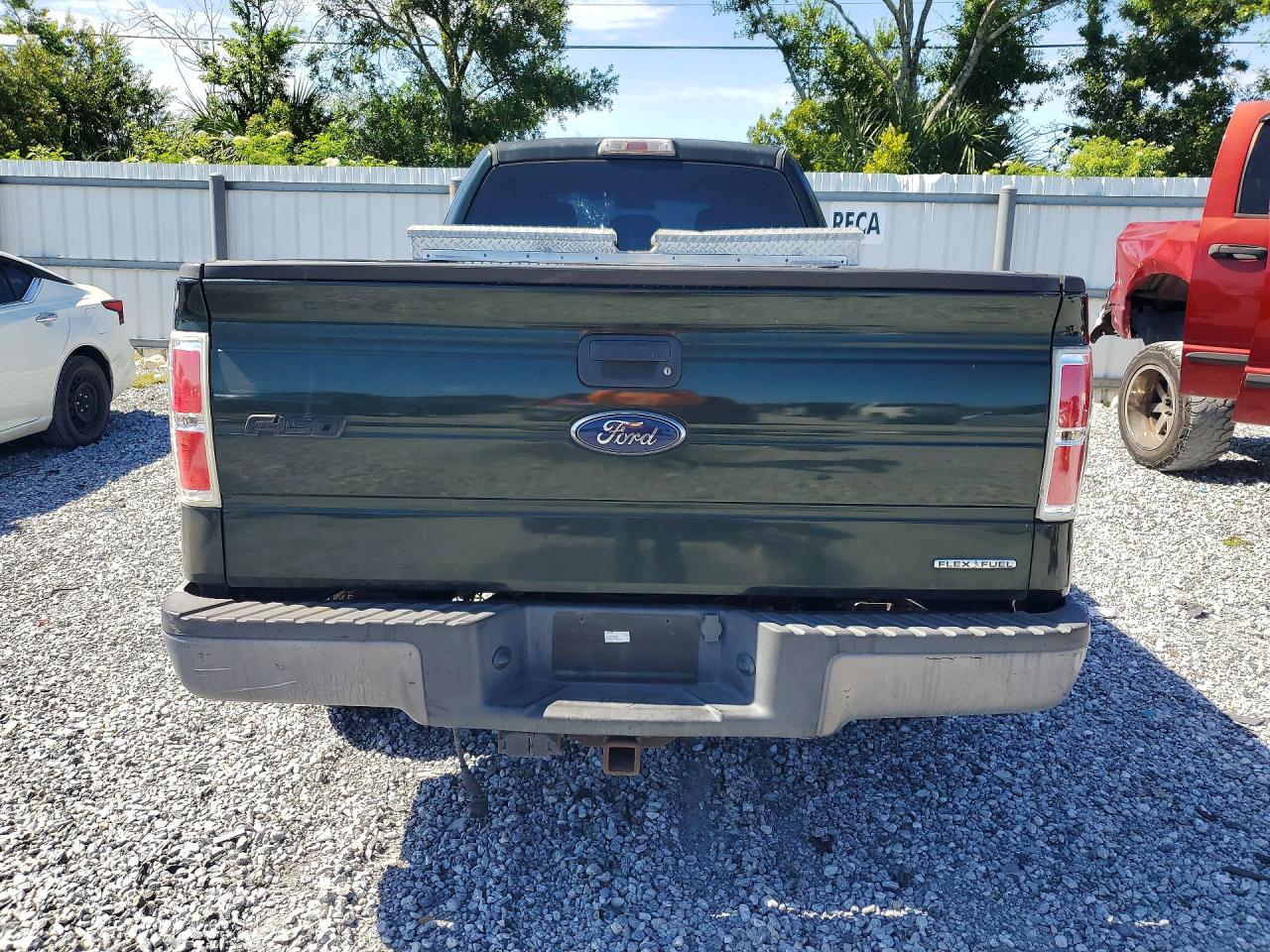 2012 Ford F150 Super Cab Green vin: 1FTFX1CF1CKE40314