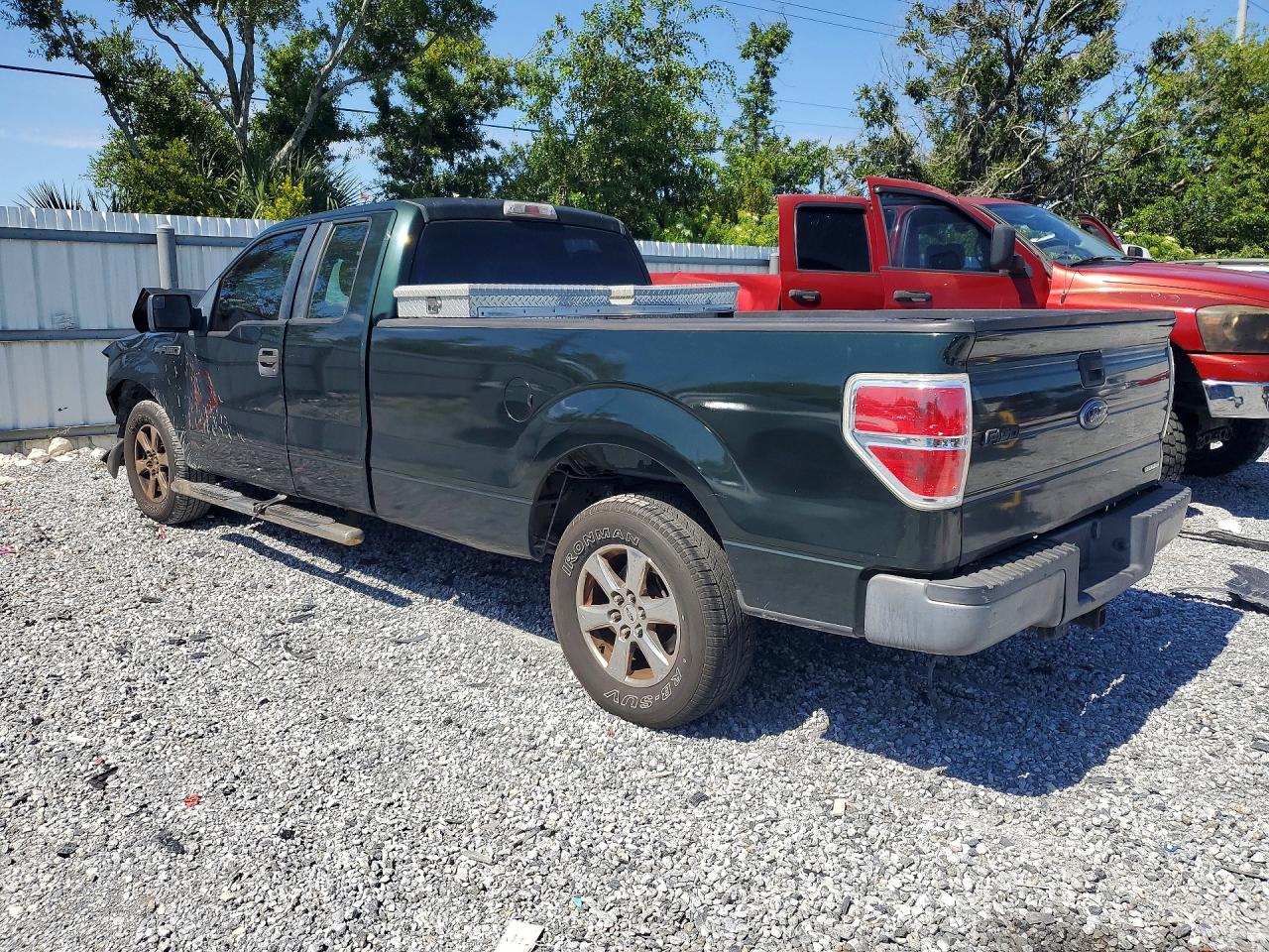 2012 Ford F150 Super Cab Green vin: 1FTFX1CF1CKE40314