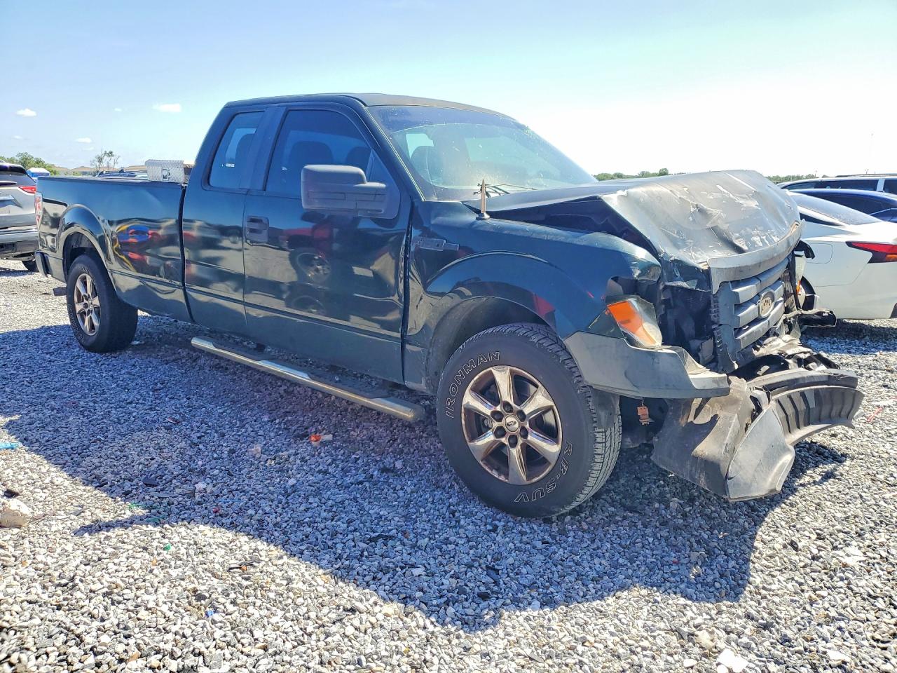 2012 Ford F150 Super Cab Green vin: 1FTFX1CF1CKE40314