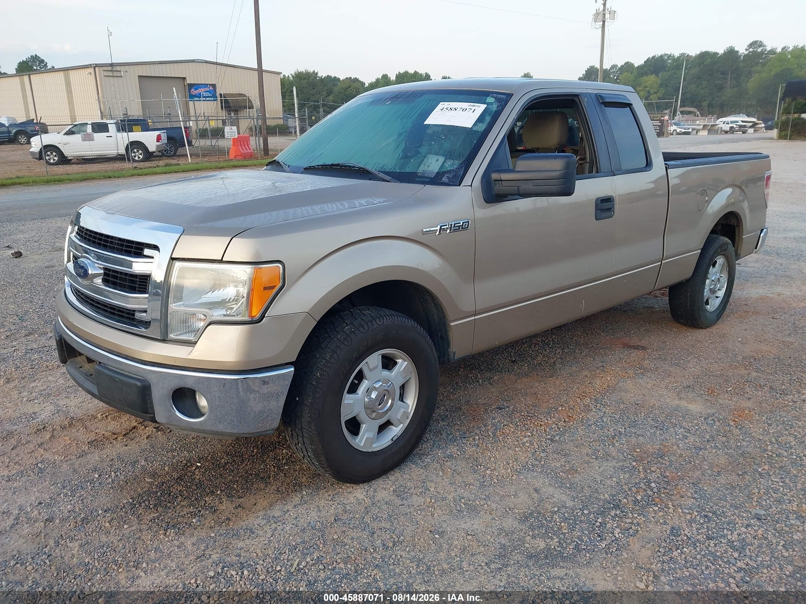 2014 Ford F-150 Xlt Champagne vin: 1FTFX1CF1EFA31712