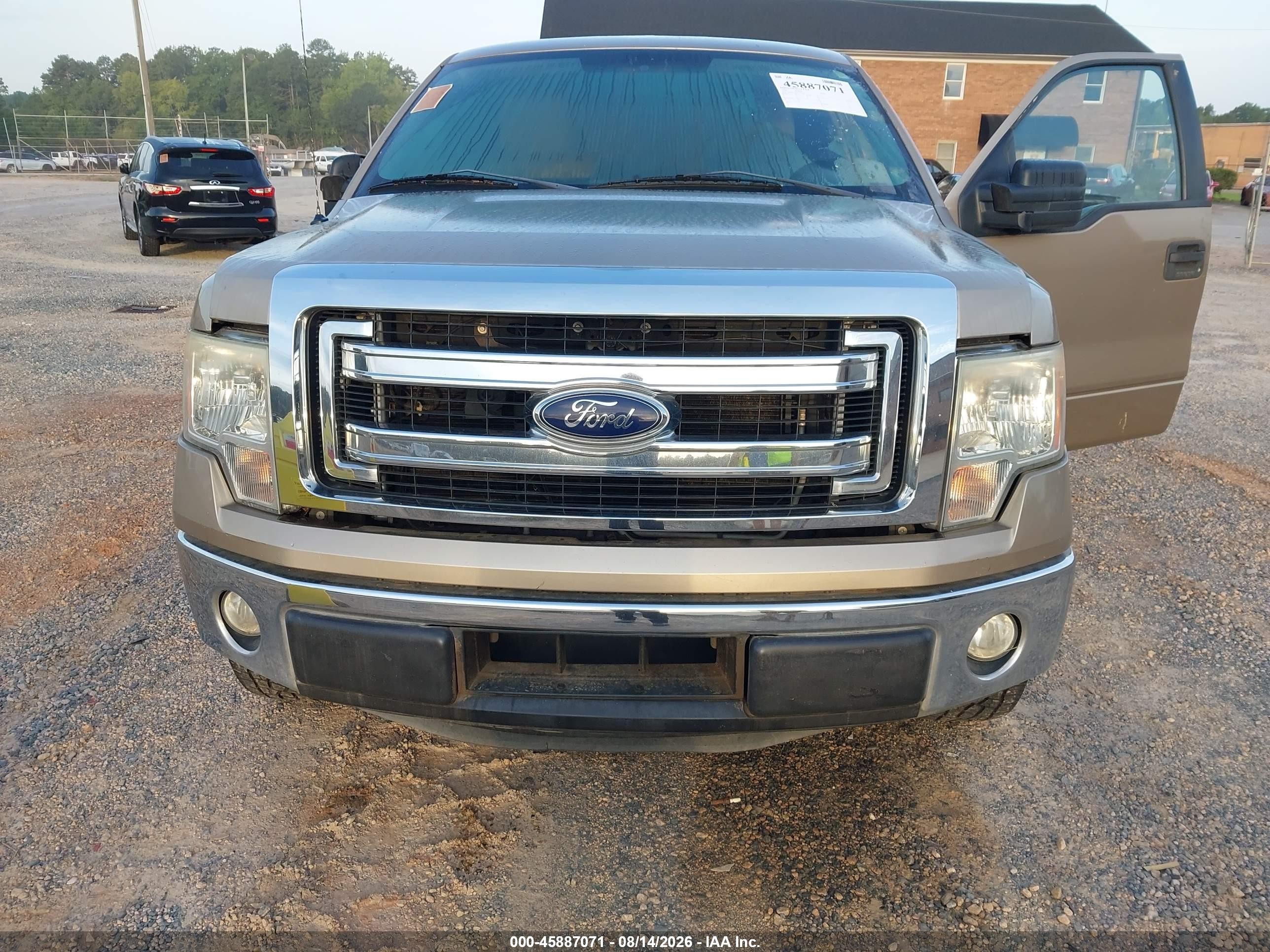 2014 Ford F-150 Xlt Champagne vin: 1FTFX1CF1EFA31712