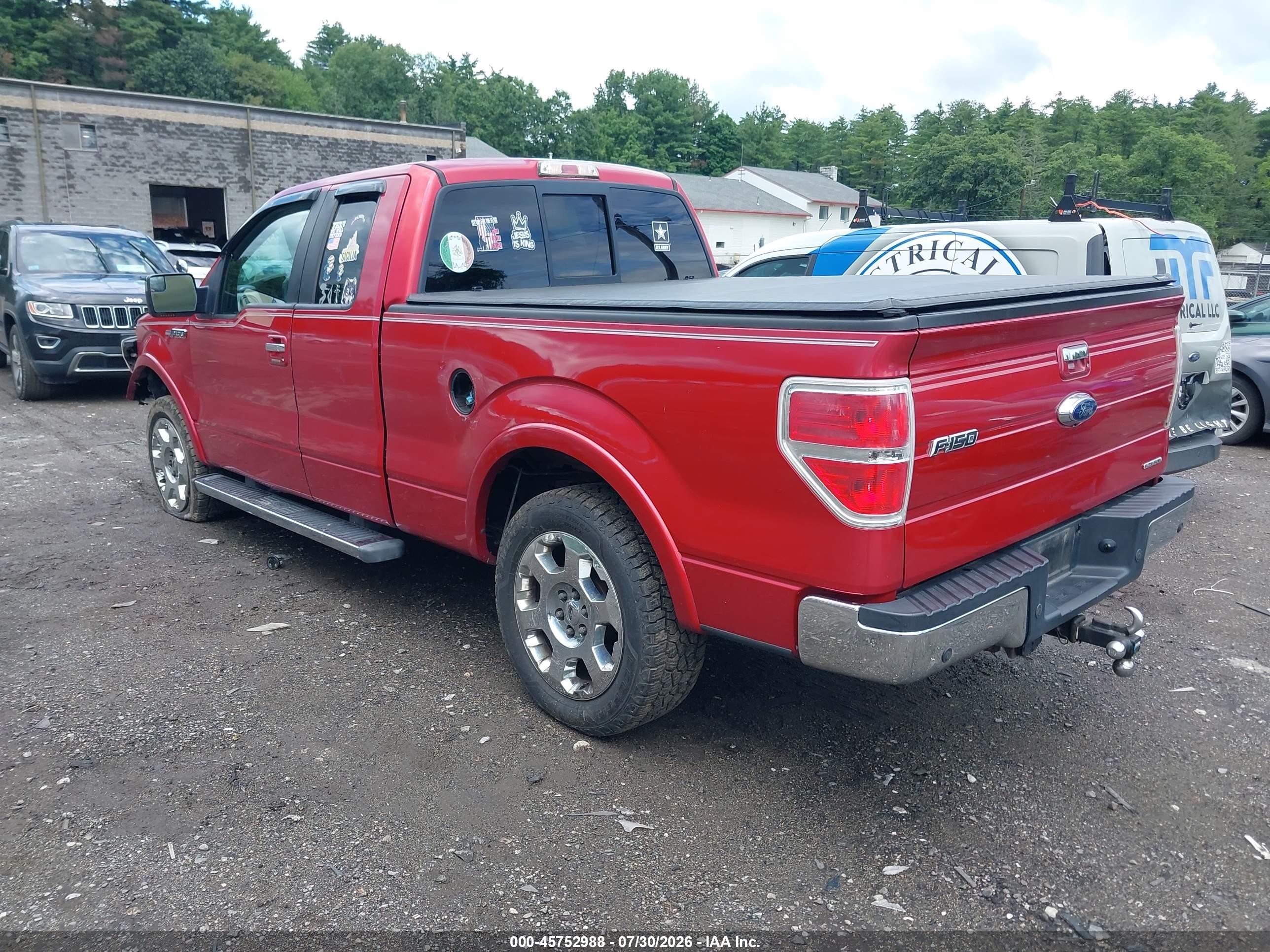 2011 Ford F-150 Lariat Red vin: 1FTFX1CF2BFA48451