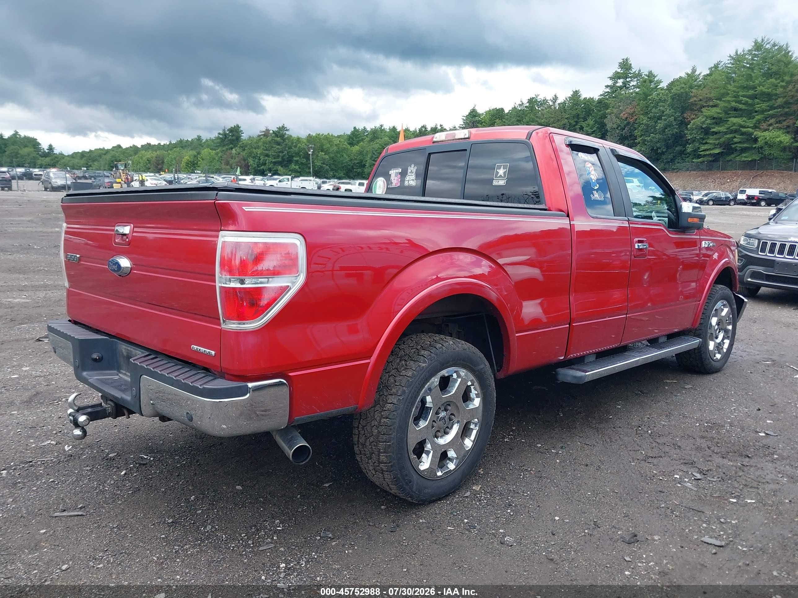 2011 Ford F-150 Lariat Red vin: 1FTFX1CF2BFA48451