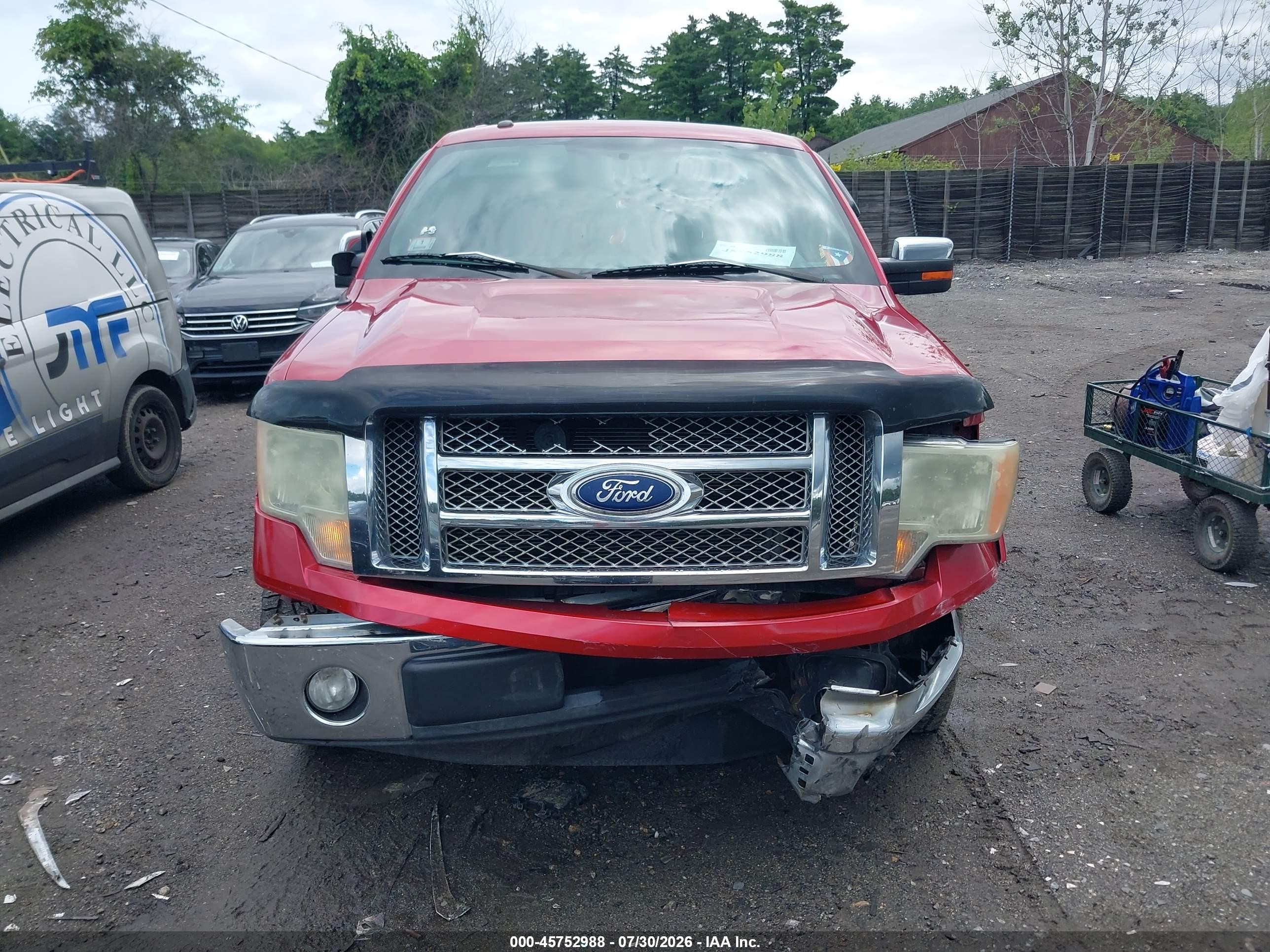 2011 Ford F-150 Lariat Red vin: 1FTFX1CF2BFA48451