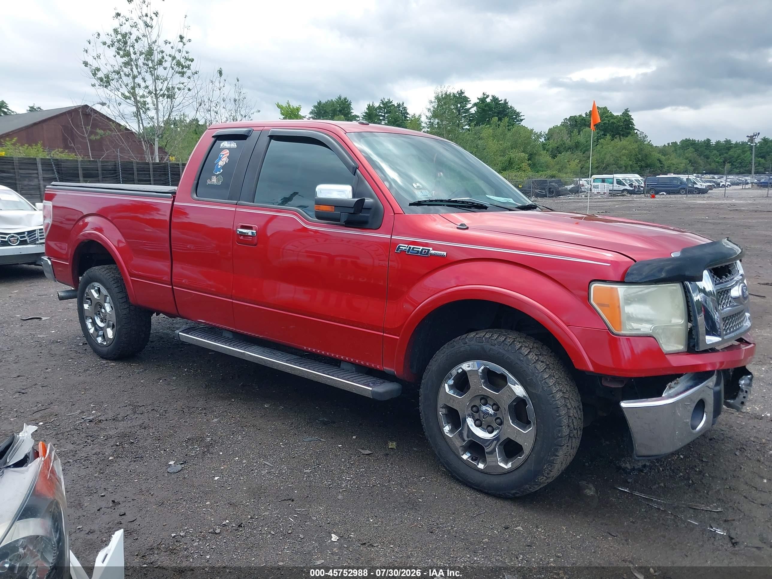2011 Ford F-150 Lariat Red vin: 1FTFX1CF2BFA48451