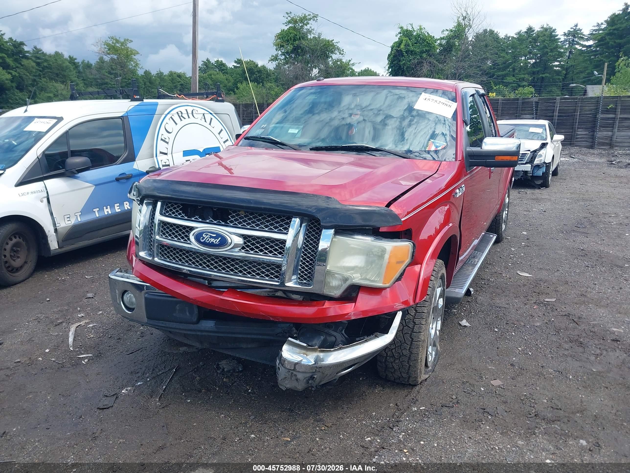 2011 Ford F-150 Lariat Red vin: 1FTFX1CF2BFA48451