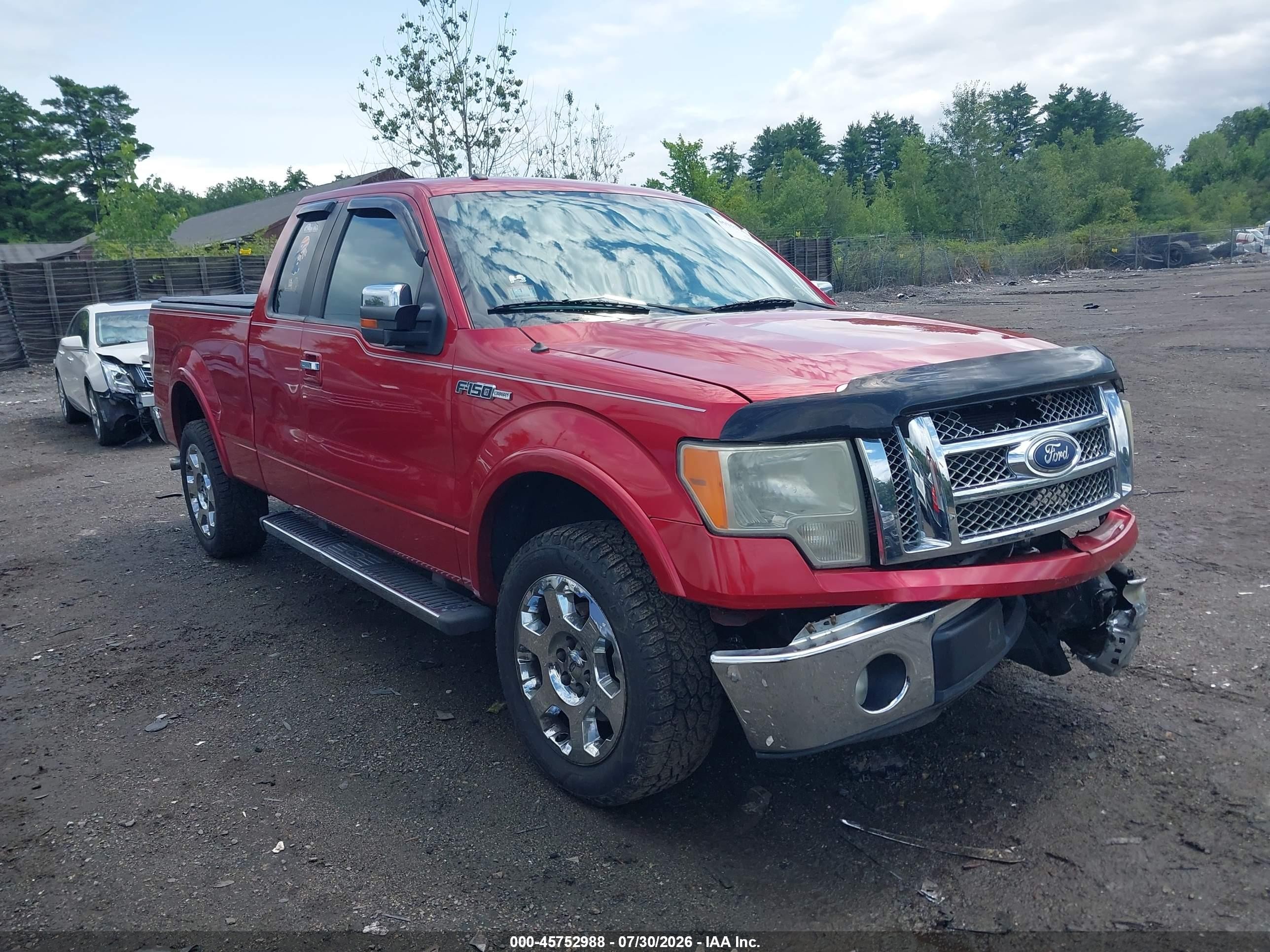 2011 Ford F-150 Lariat Red vin: 1FTFX1CF2BFA48451