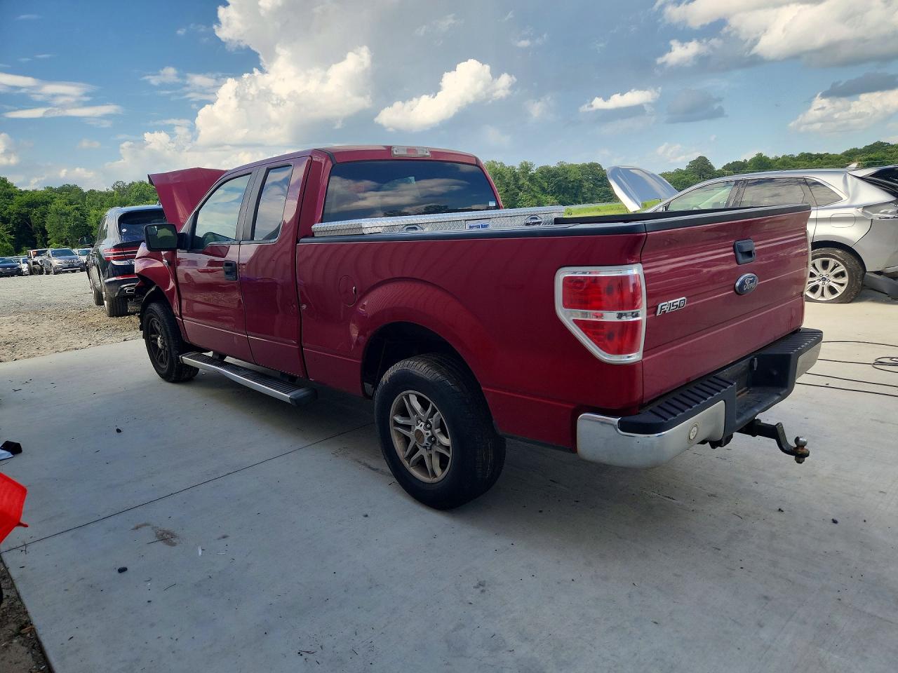 2012 Ford F150 Super Cab Red vin: 1FTFX1CF2CKD01891