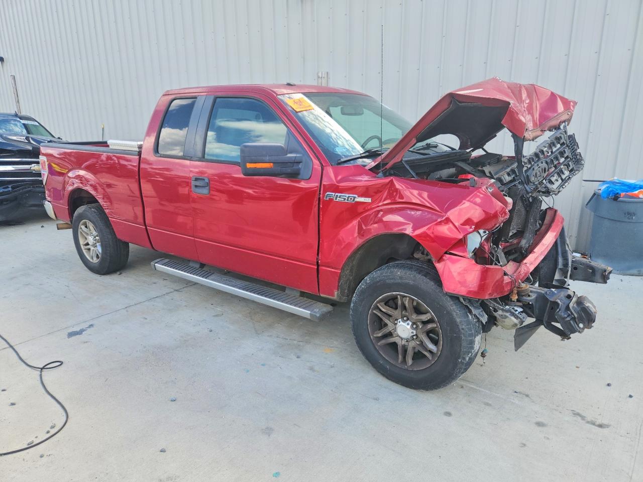 2012 Ford F150 Super Cab Red vin: 1FTFX1CF2CKD01891
