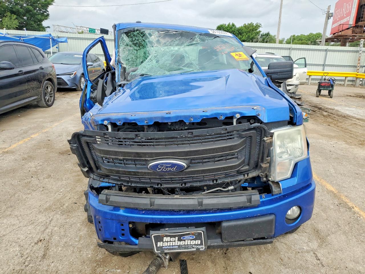 2013 Ford F150 Super Cab Blue vin: 1FTFX1CF3DFE03629
