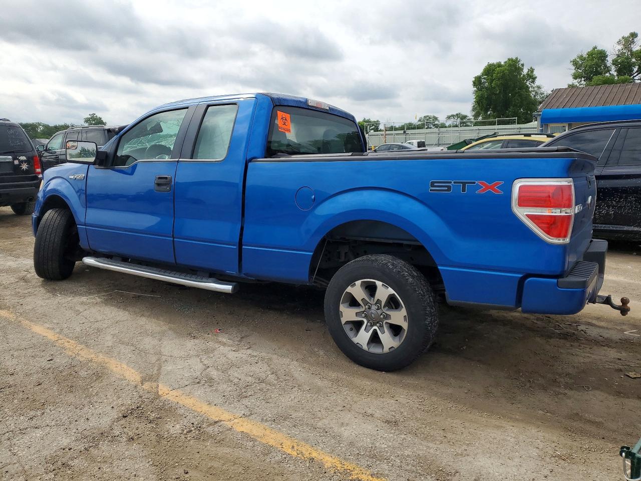 2013 Ford F150 Super Cab Blue vin: 1FTFX1CF3DFE03629