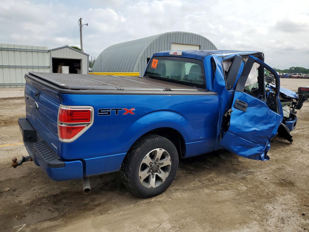 2013 Ford F150 Super Cab Blue vin: 1FTFX1CF3DFE03629