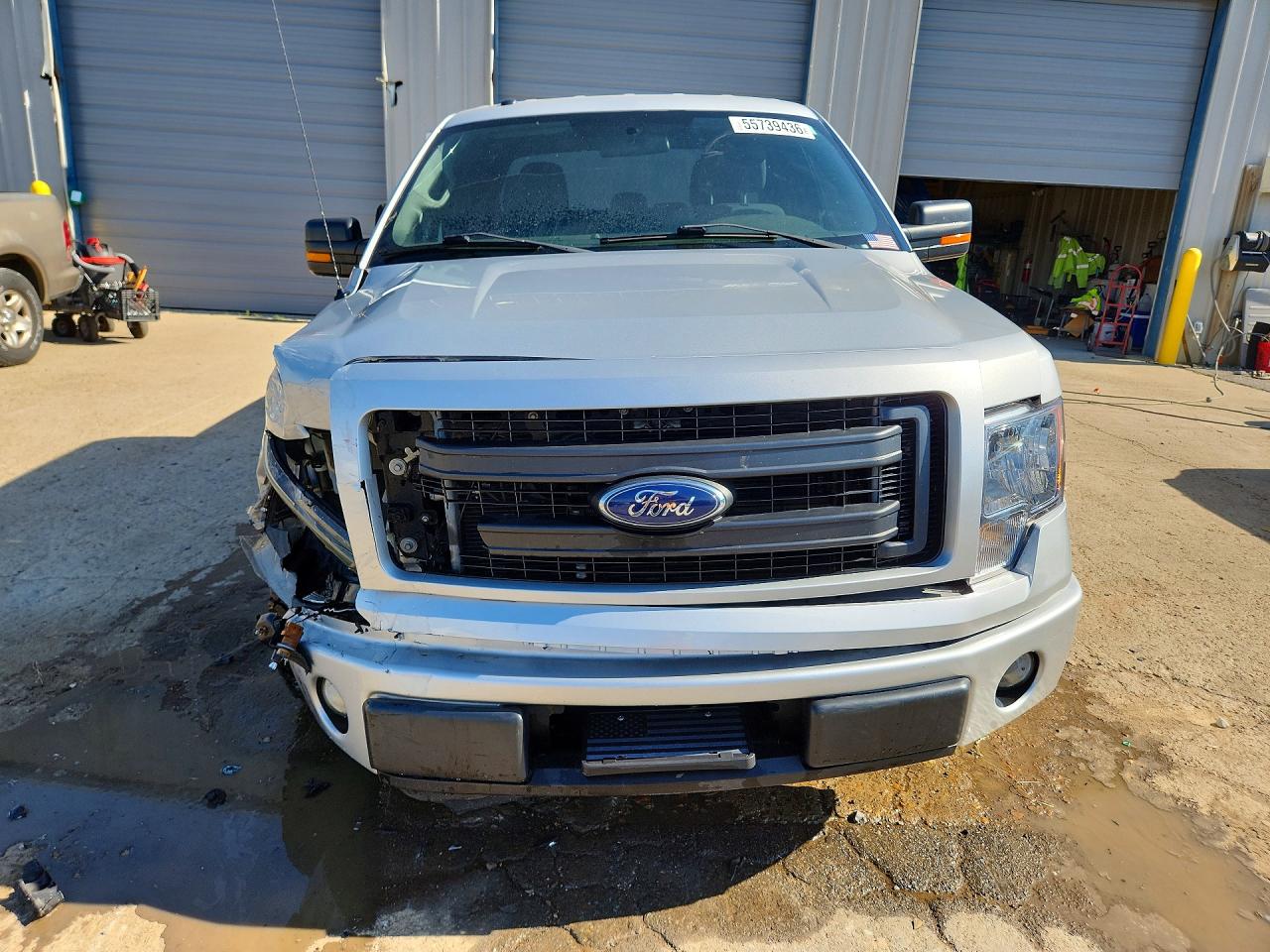 2013 Ford F150 Super Cab Silver vin: 1FTFX1CF4DKG17410