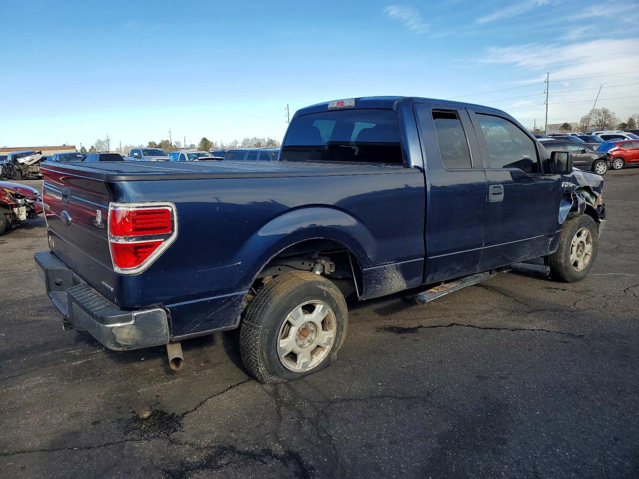 2014 Ford F150 Super Cab Blue vin: 1FTFX1CF4EKF73023