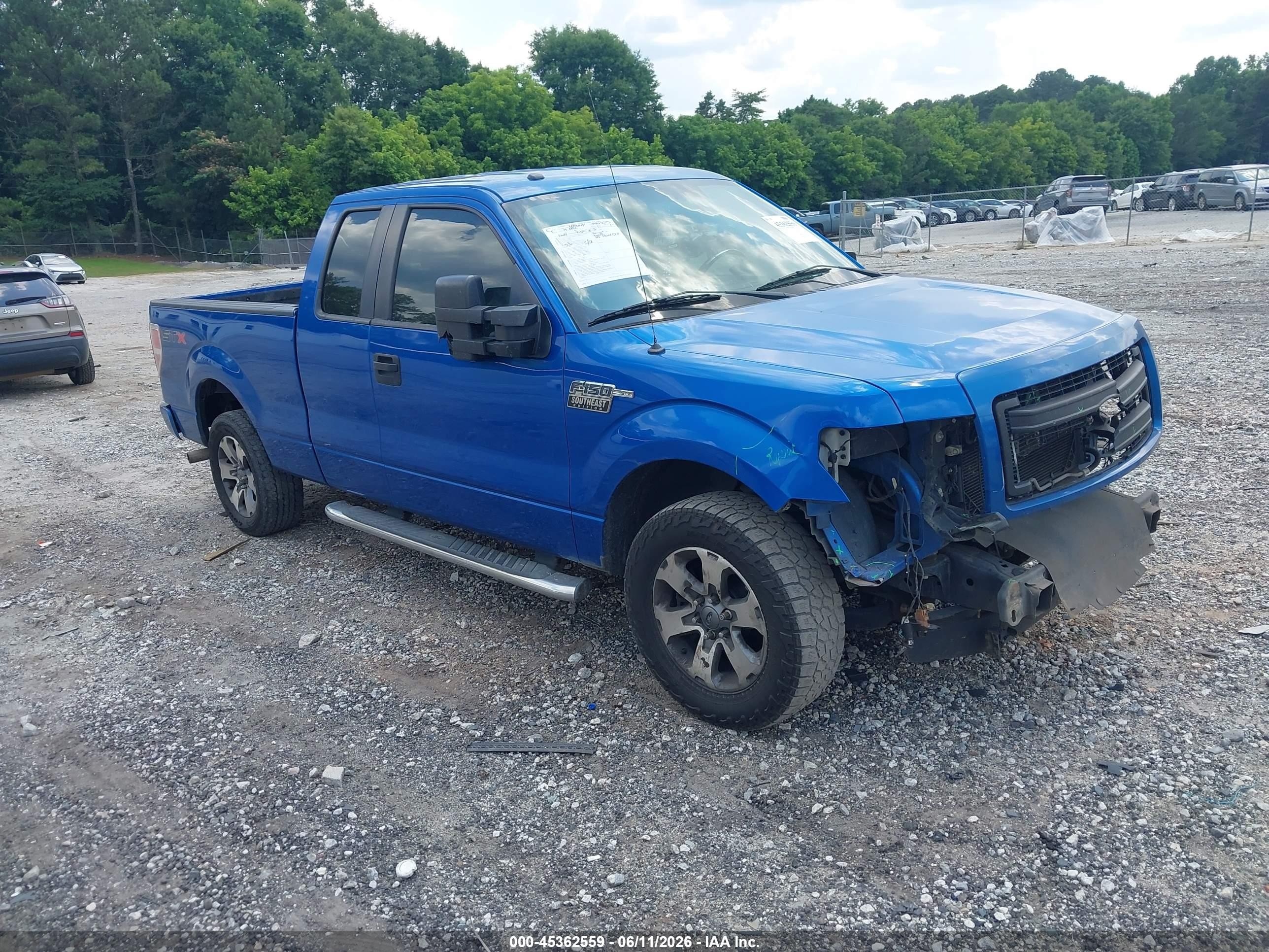 2013 Ford F-150 Stx Blue vin: 1FTFX1CF5DFA85321