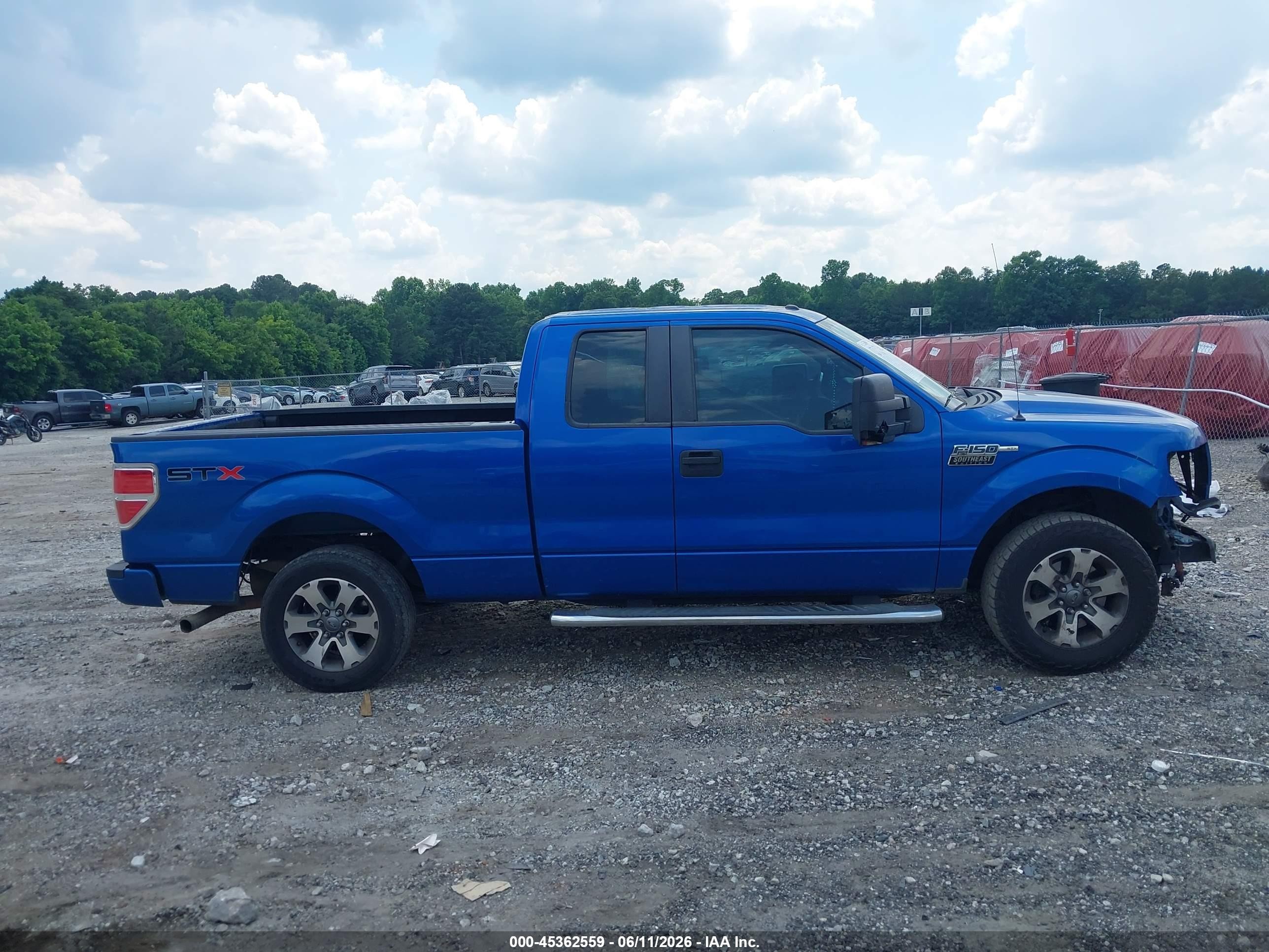 2013 Ford F-150 Stx Blue vin: 1FTFX1CF5DFA85321