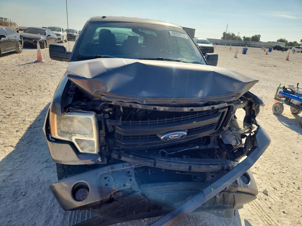 2013 Ford F150 Super Cab Gray vin: 1FTFX1CF5DFD81925