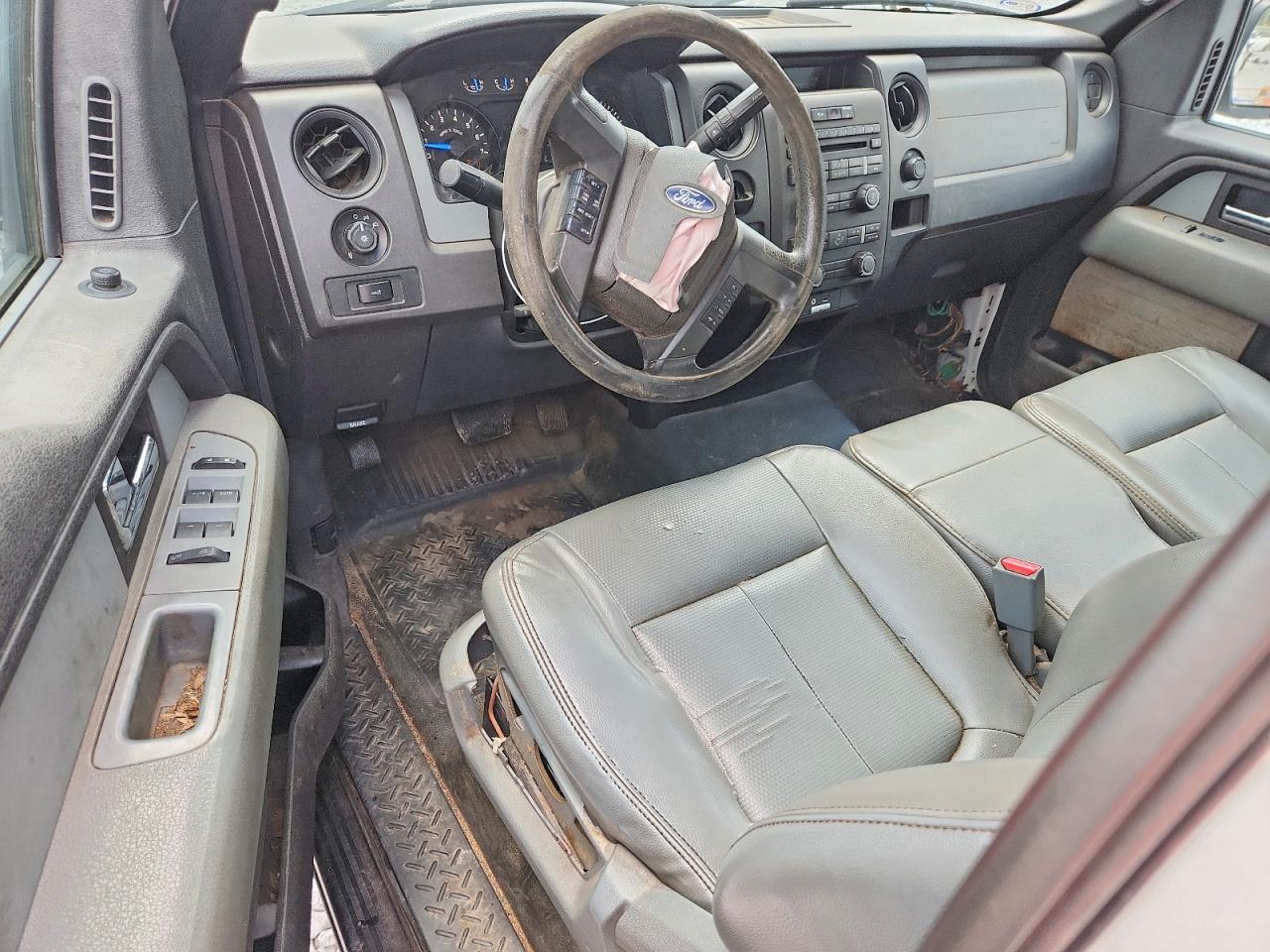 2013 Ford F150 Super Cab White vin: 1FTFX1CF5DKD50956