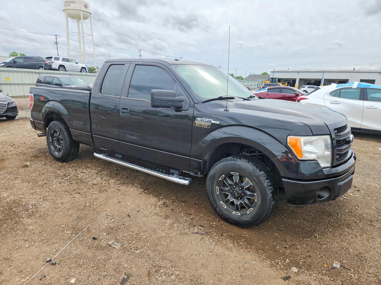 2013 Ford F150 Super Cab Black vin: 1FTFX1CF5DKD76862