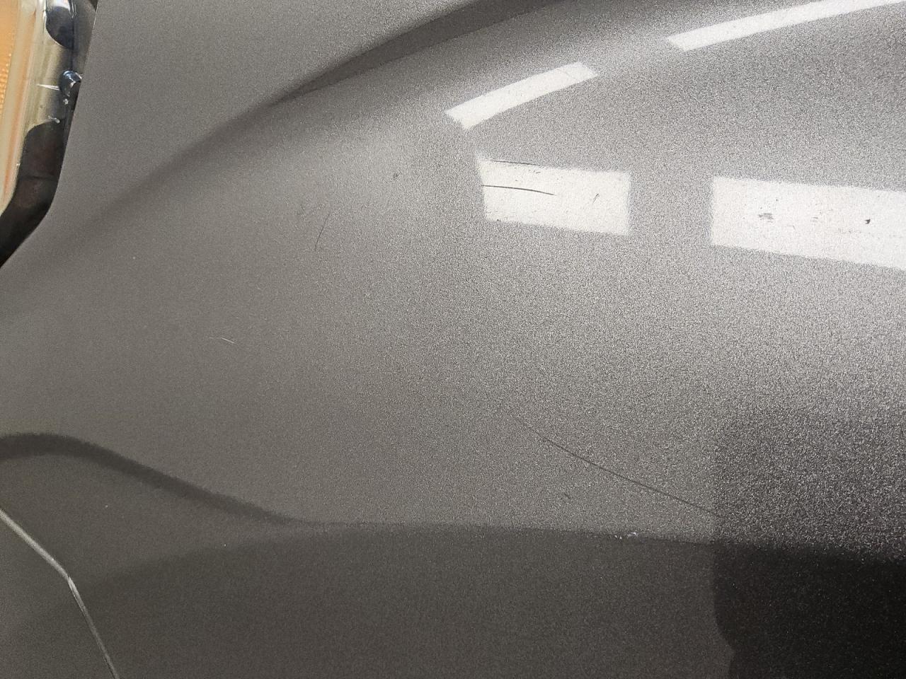 2014 Ford F150 Super Cab Gray vin: 1FTFX1CF5EKD28800 Damage: Left Front Fender, Heavy Scratch, 4 To 5 Inches