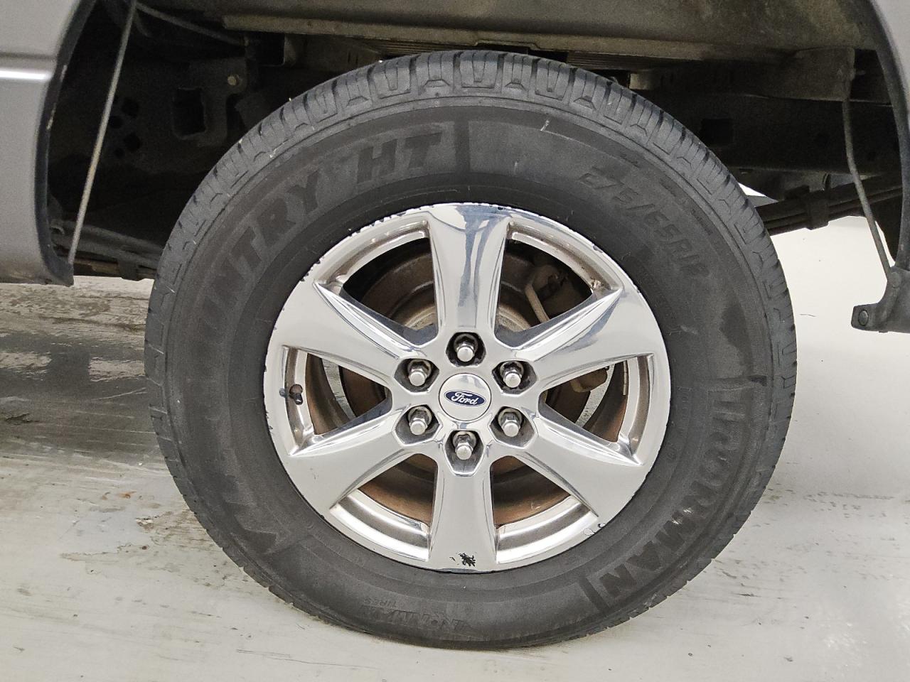 2014 Ford F150 Super Cab Gray vin: 1FTFX1CF5EKD28800 Damage: Left Rear Wheel, Peeling, 11 To 12 Inches