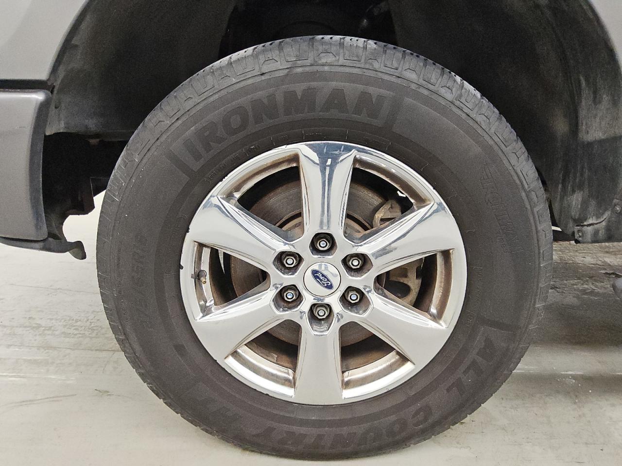 2014 Ford F150 Super Cab Gray vin: 1FTFX1CF5EKD28800 Damage: Left Front Wheel, Peeling, 1/2 To 1 Inch