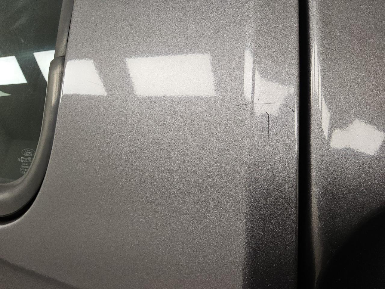 2014 Ford F150 Super Cab Gray vin: 1FTFX1CF5EKD28800 Damage: Left Rear Door, Heavy Scratch, 2 To 3 Inches