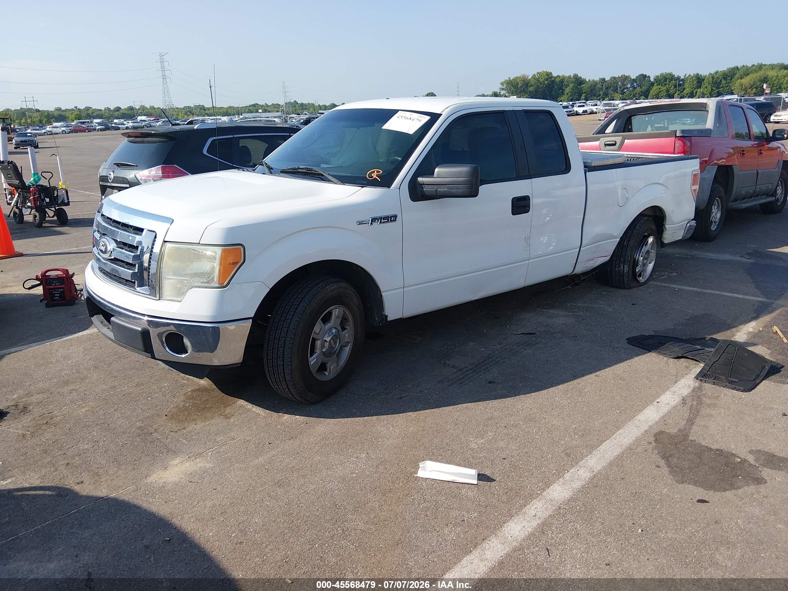 2012 Ford F-150 Xlt White vin: 1FTFX1CF6CFB26585