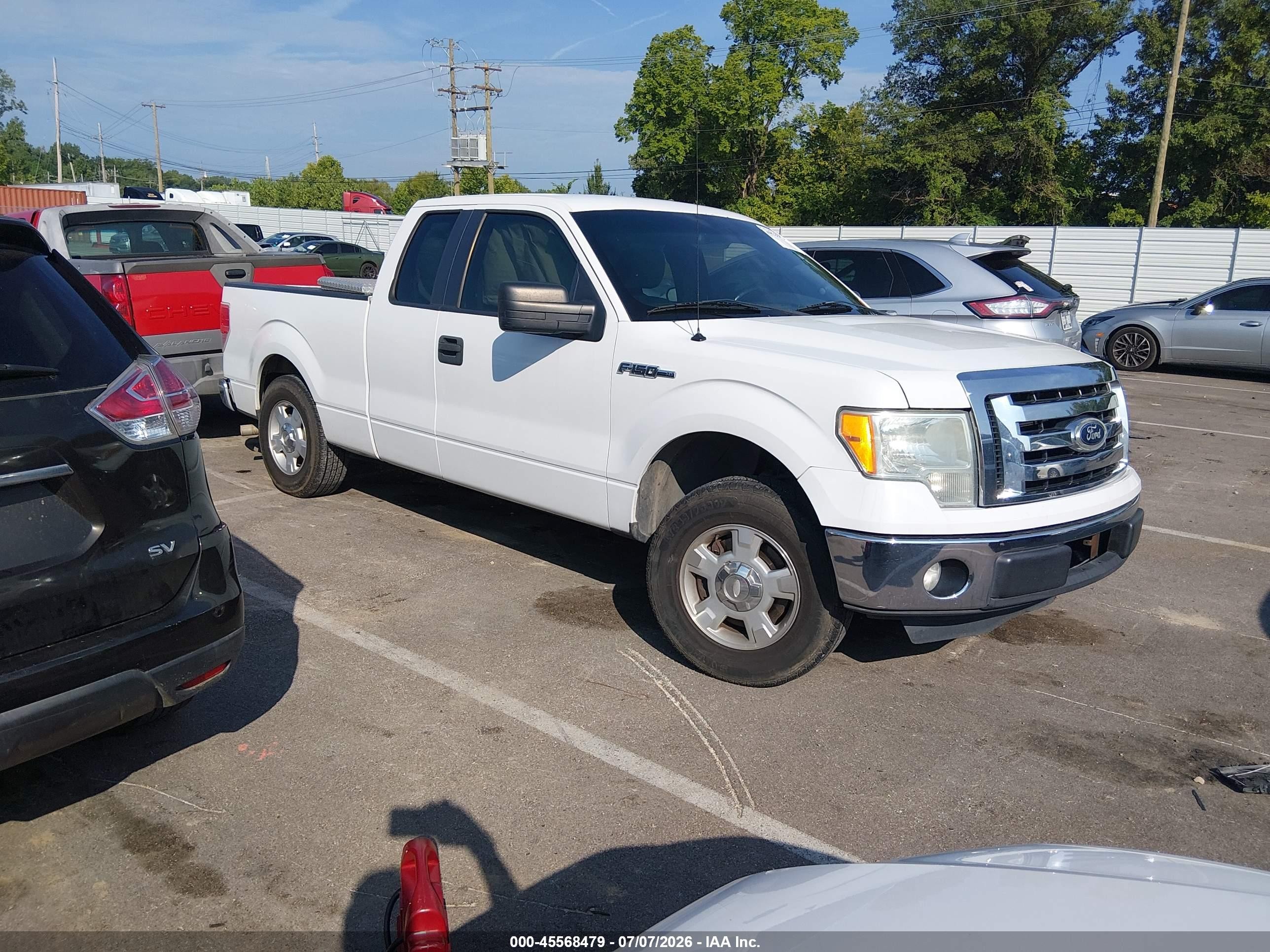 2012 Ford F-150 Xlt White vin: 1FTFX1CF6CFB26585