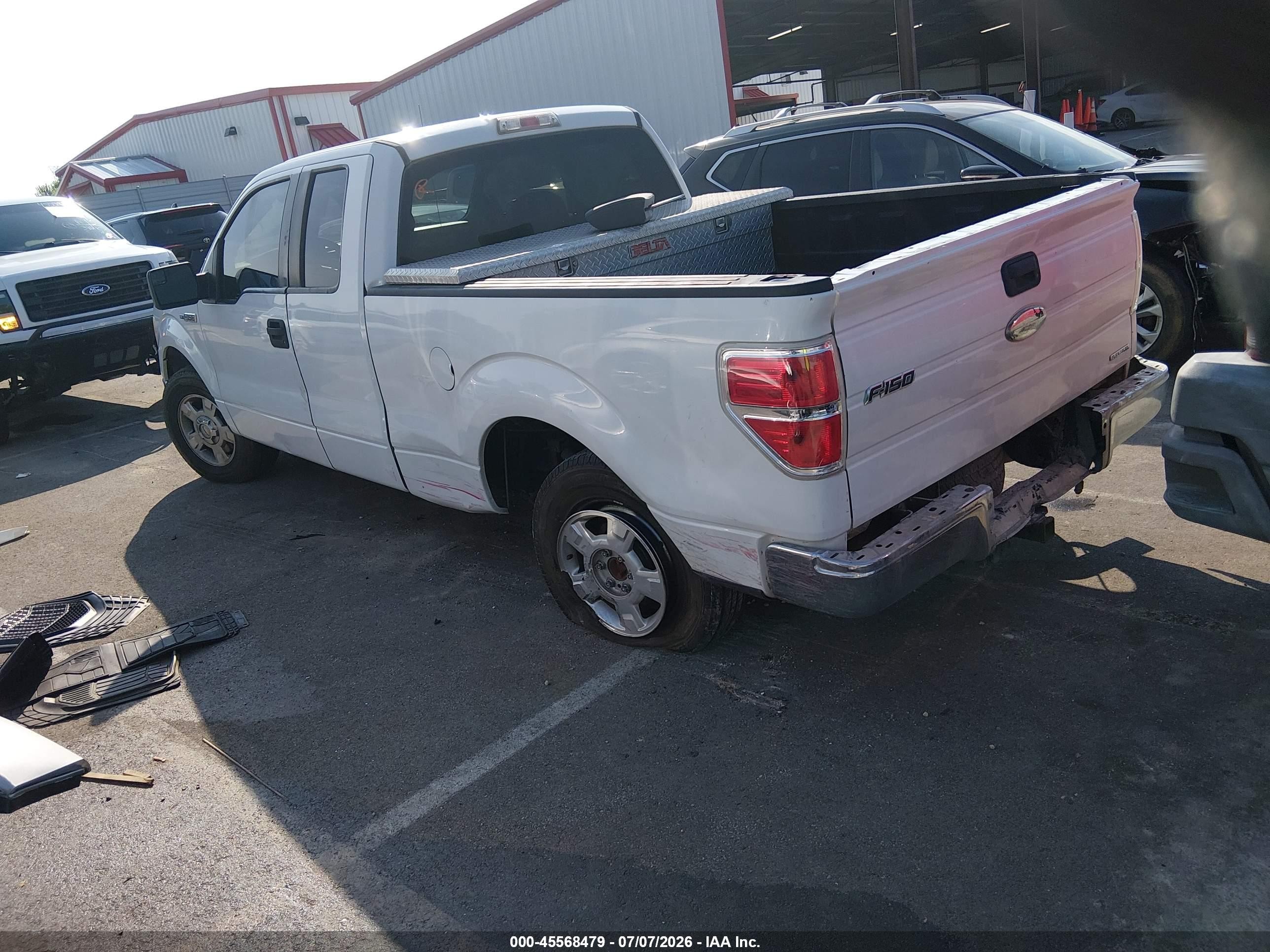 2012 Ford F-150 Xlt White vin: 1FTFX1CF6CFB26585