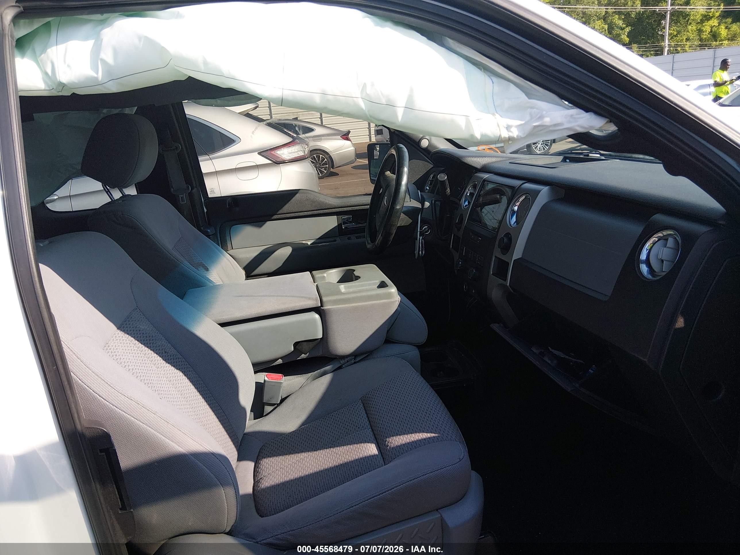 2012 Ford F-150 Xlt White vin: 1FTFX1CF6CFB26585