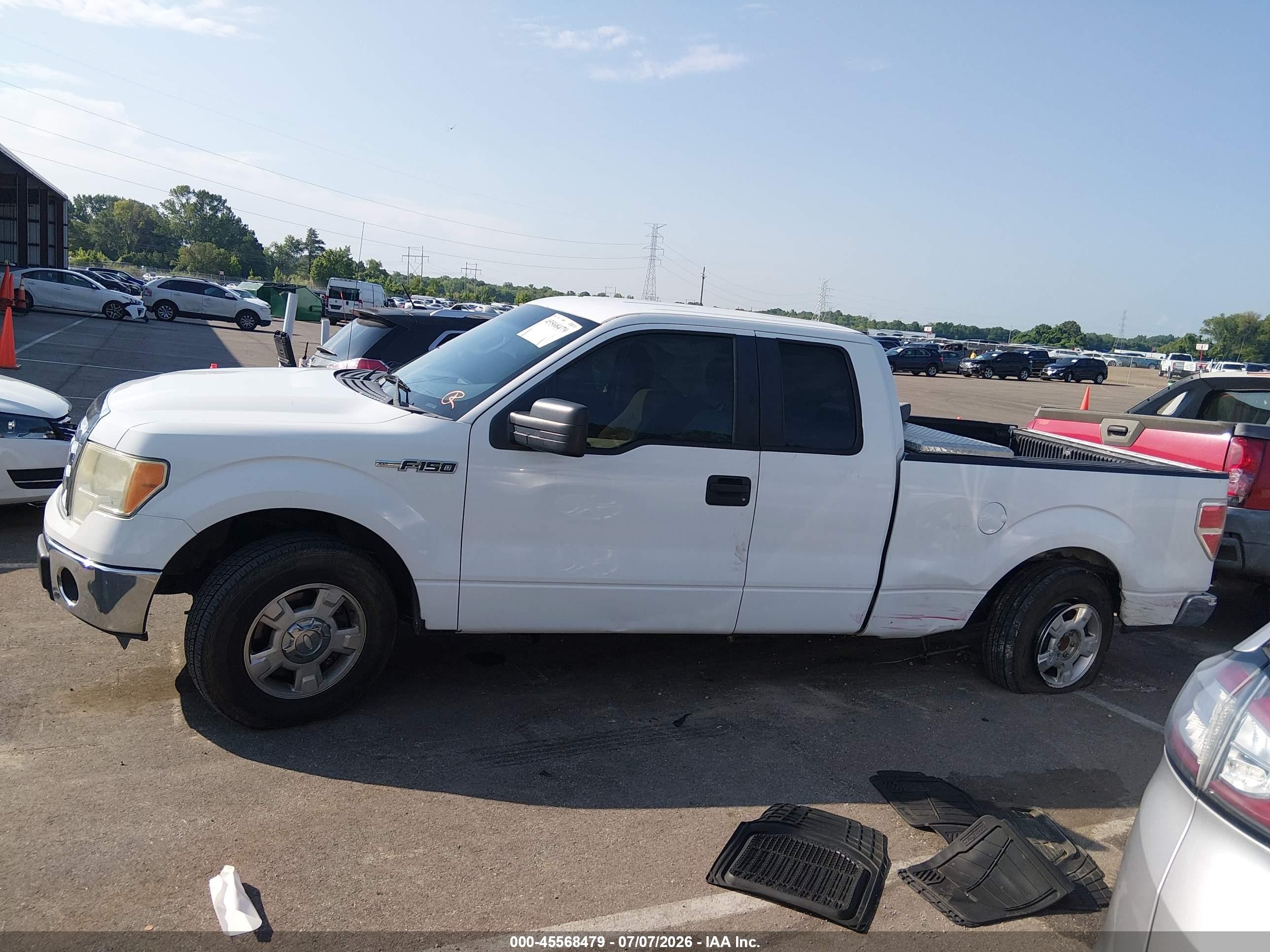 2012 Ford F-150 Xlt White vin: 1FTFX1CF6CFB26585