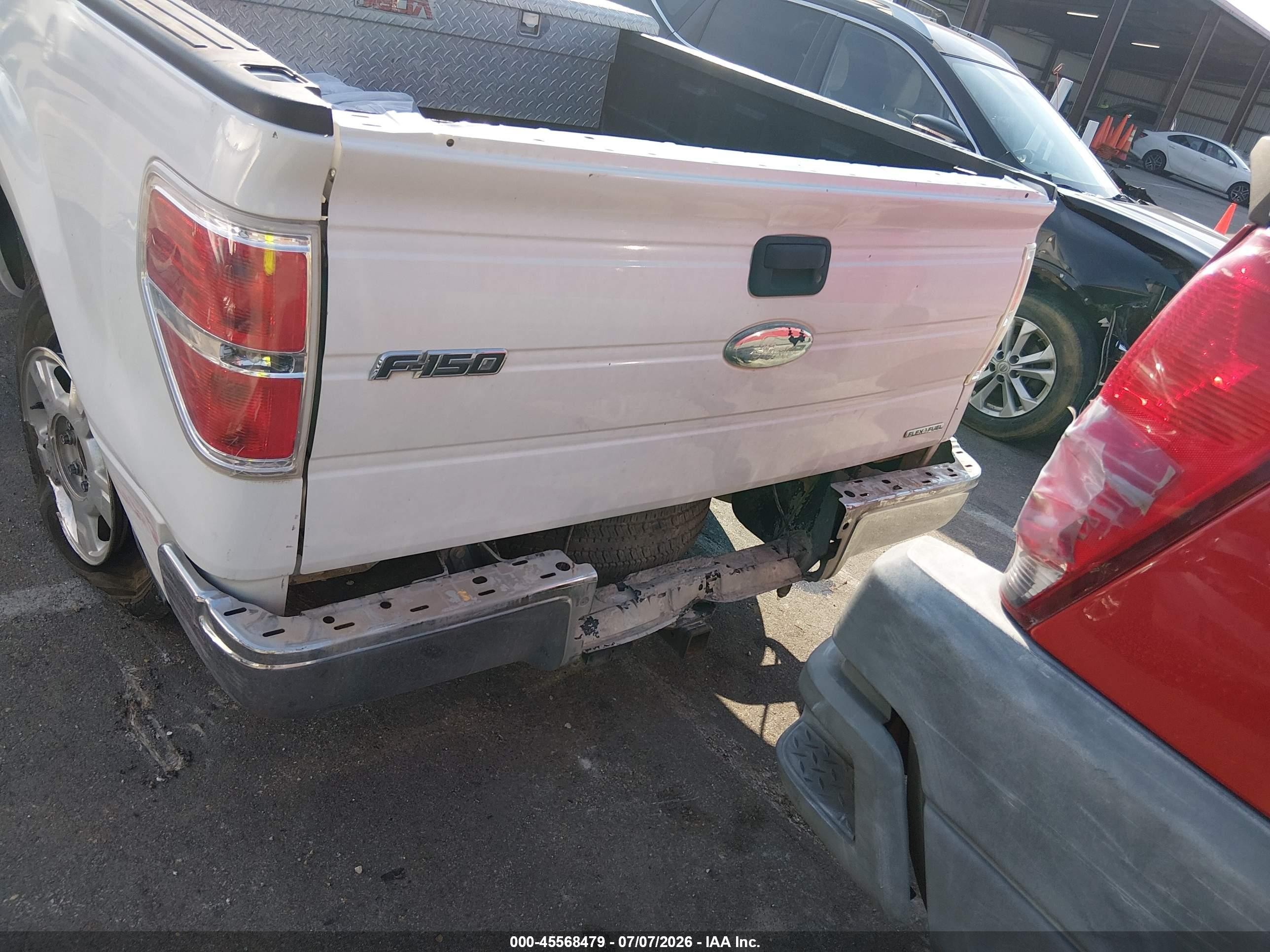 2012 Ford F-150 Xlt White vin: 1FTFX1CF6CFB26585